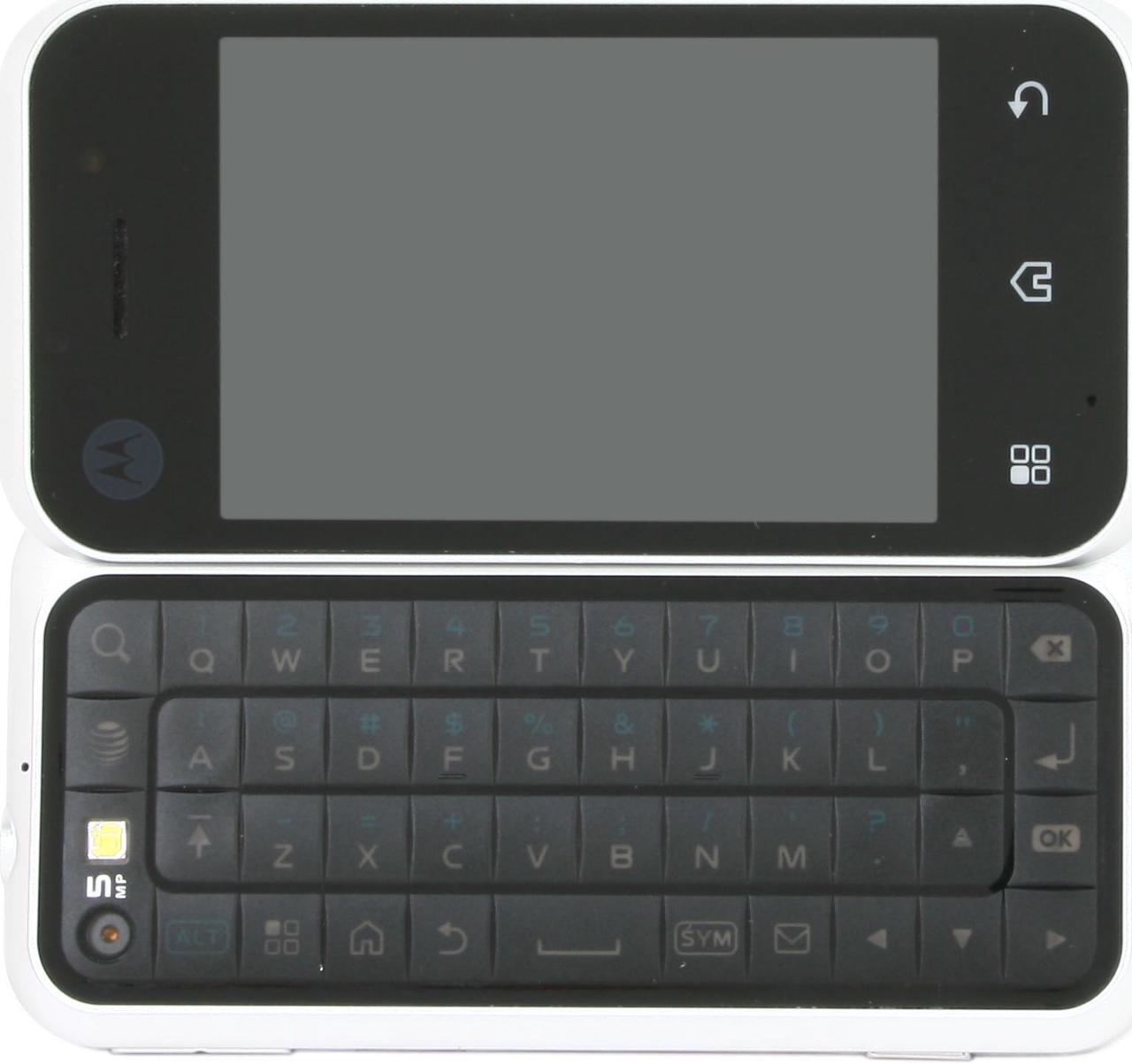 Alt view image 6 of 6 - Motorola BACKFLIP MB300 Black 3G Unlocked GSM Smart Phone with Touch Screen & Full QWERTY Keyboard