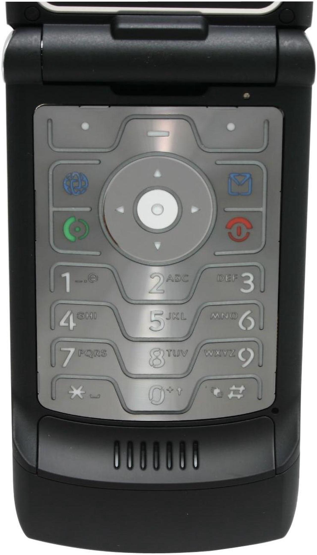 Alt view image 5 of 10 - Motorola RAZR Black Unlocked GSM Cell Phone with Stylish Design (V3) - OEM