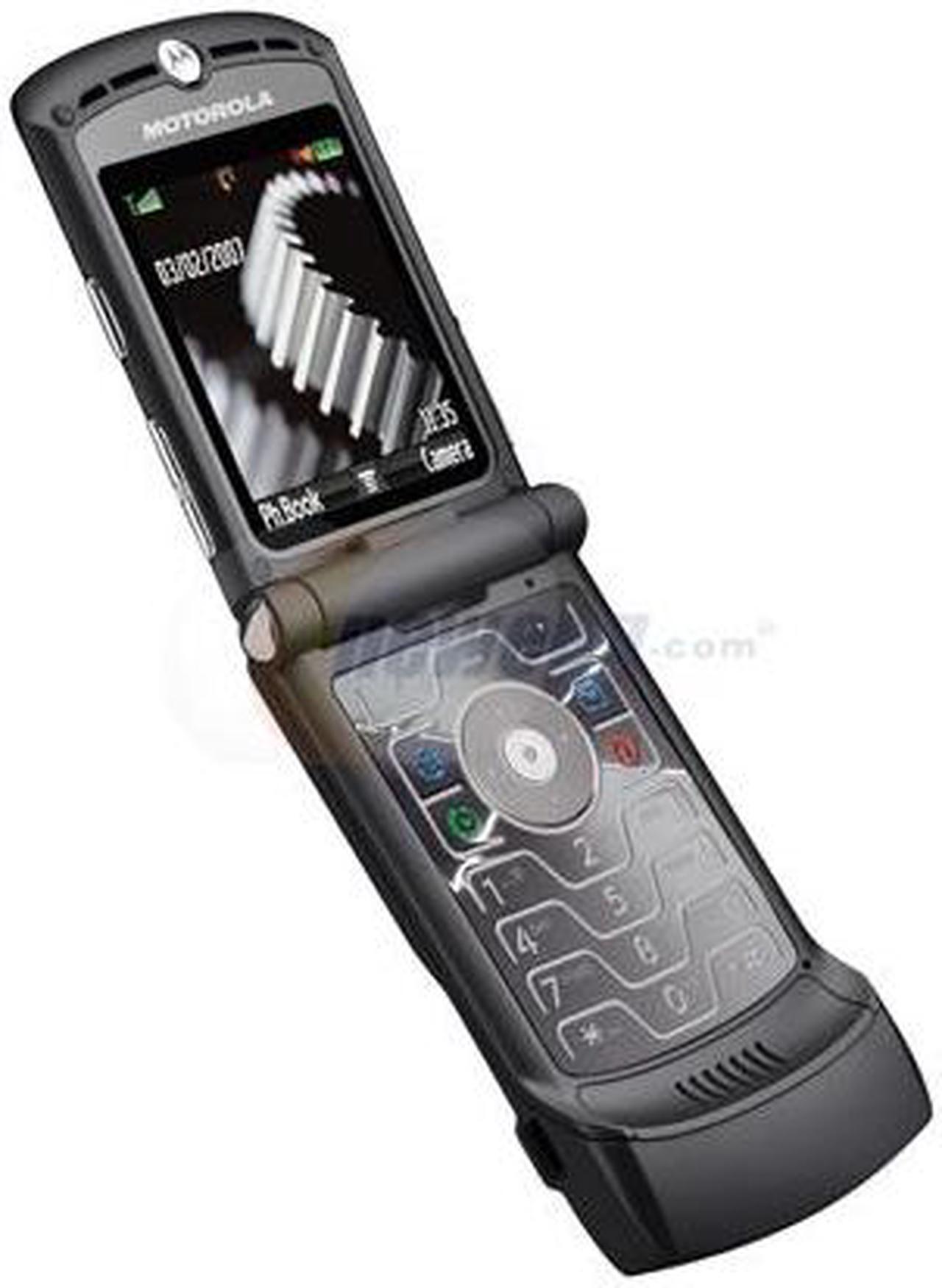 Alt view image 2 of 10 - Motorola RAZR Black Unlocked GSM Cell Phone with Stylish Design (V3) - OEM