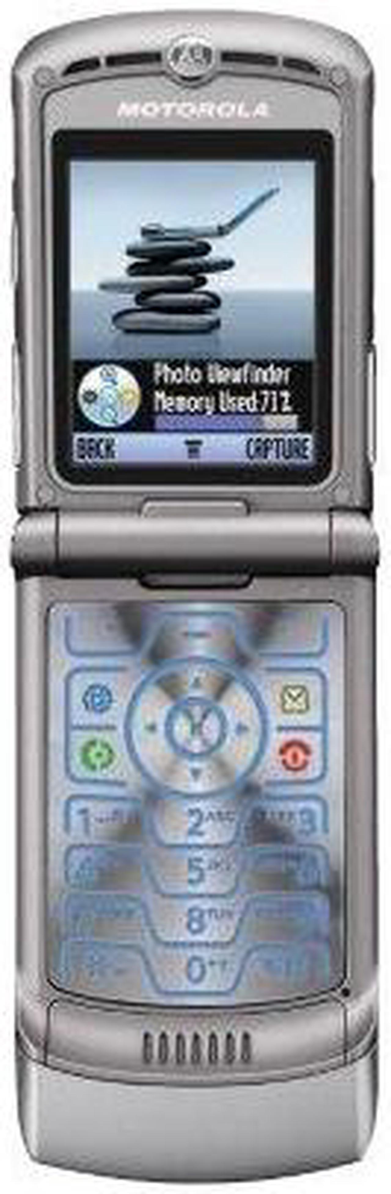 Main image of Motorola RAZA Silver Unlocked Cell Phone w/ Bluetooth v1.2 / 0.3 MP Camera (V3)
