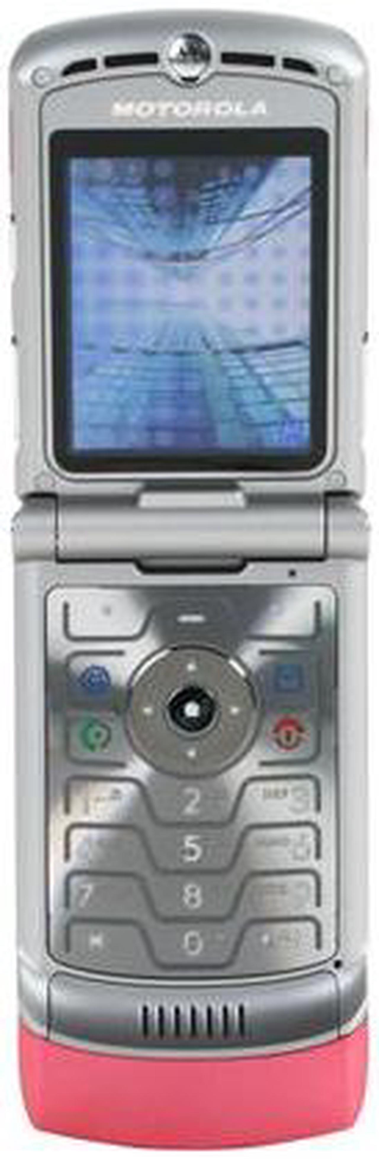 Main image of Motorola RAZA Pink Unlocked Cell Phone with No Manufacturer Warranty w/ Bluetooth v1.2 / 0.3 MP Camera (V3) - OEM