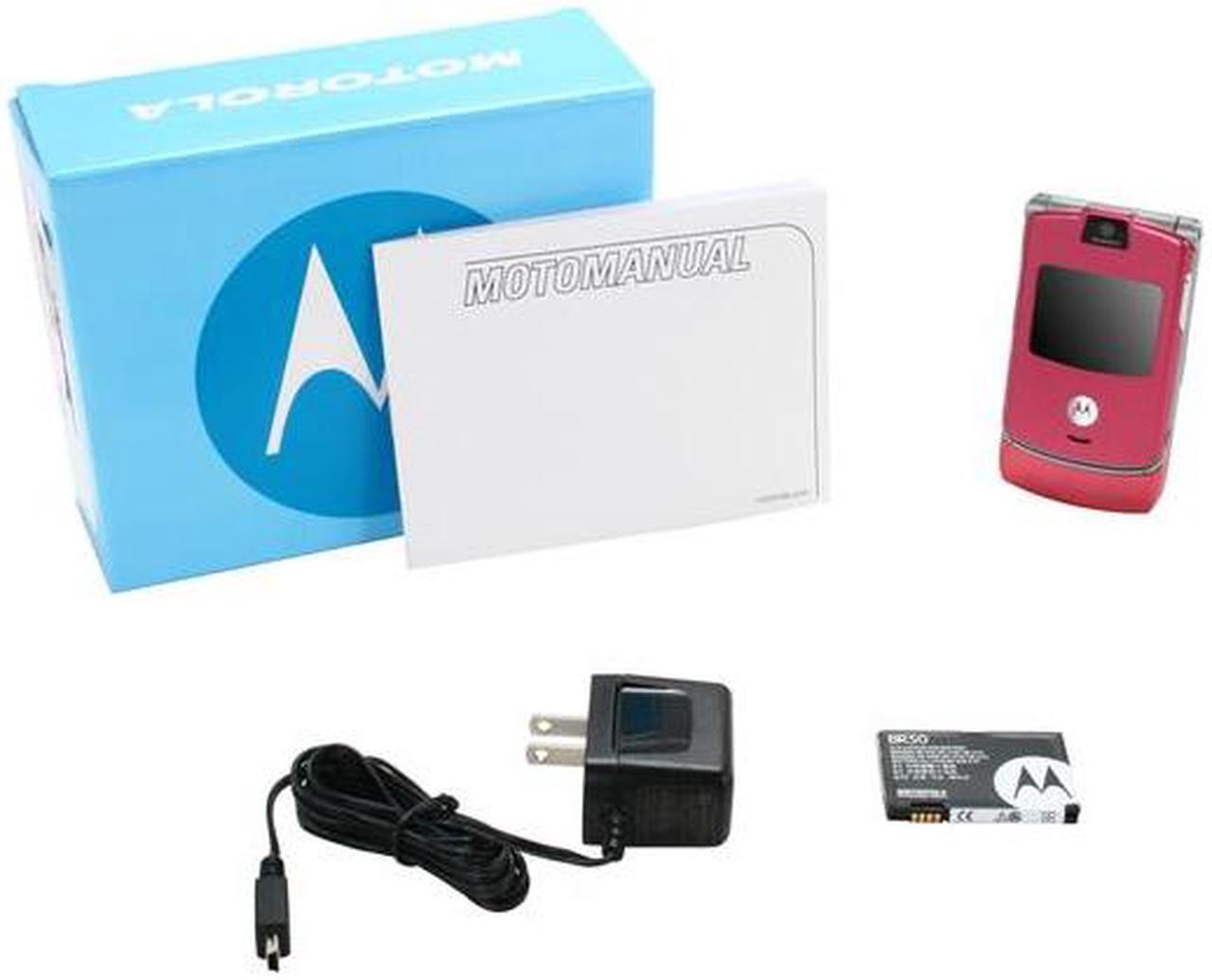 Alt view image 7 of 7 - Motorola RAZA Pink Unlocked Cell Phone with No Manufacturer Warranty w/ Bluetooth v1.2 / 0.3 MP Camera (V3) - OEM