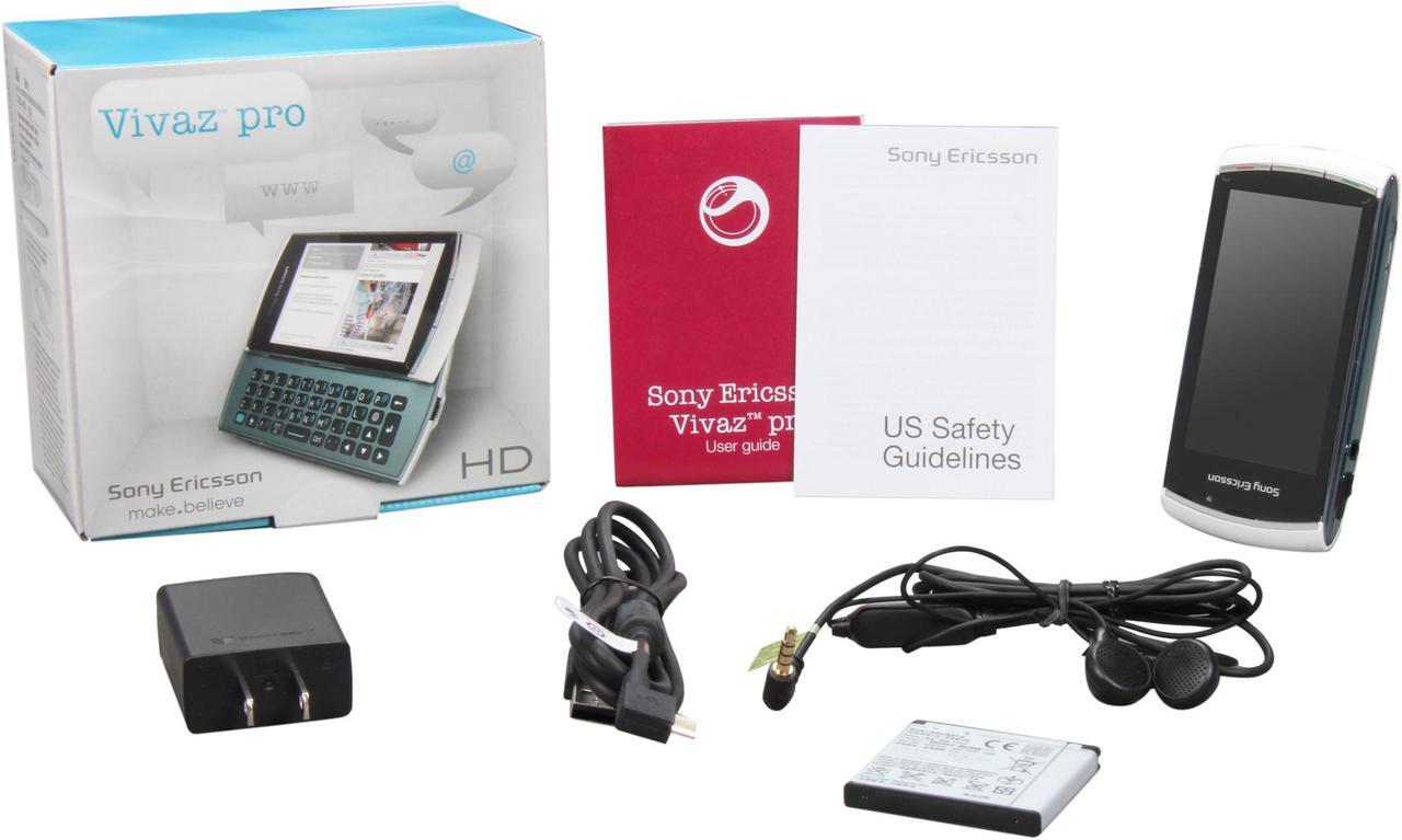 Alt view image 8 of 8 - Sony Ericsson Vivaz Pro White 3G Unlocked GSM Touch Screen Phone w/ HD Video / Slide Out QWERTY Keyboard