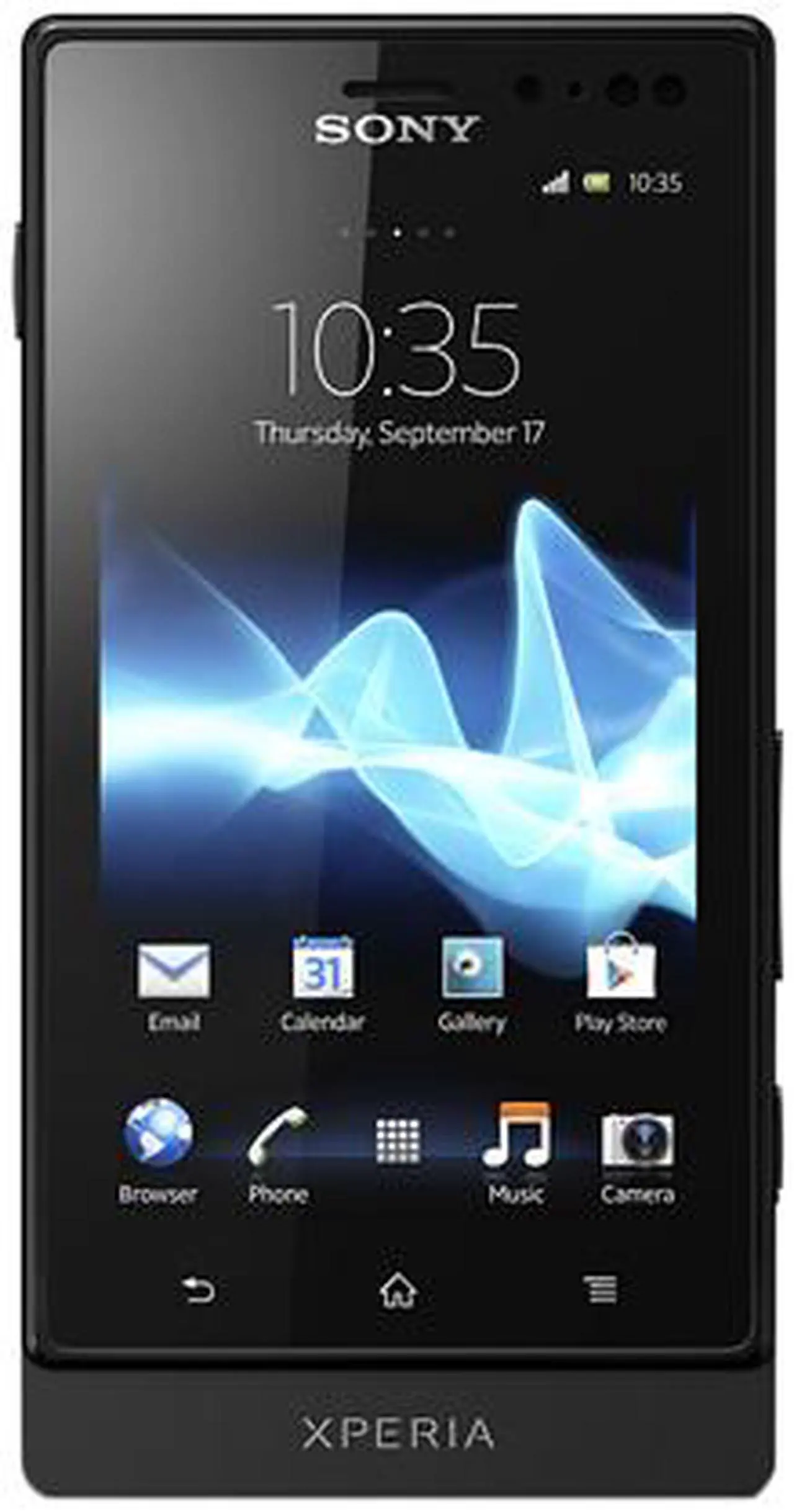 Main image of Sony Xperia Sola Unlocked GSM Android Smart Phone w/ Dual Core / NFC / Micro SIM / 5MP 3.7" Black