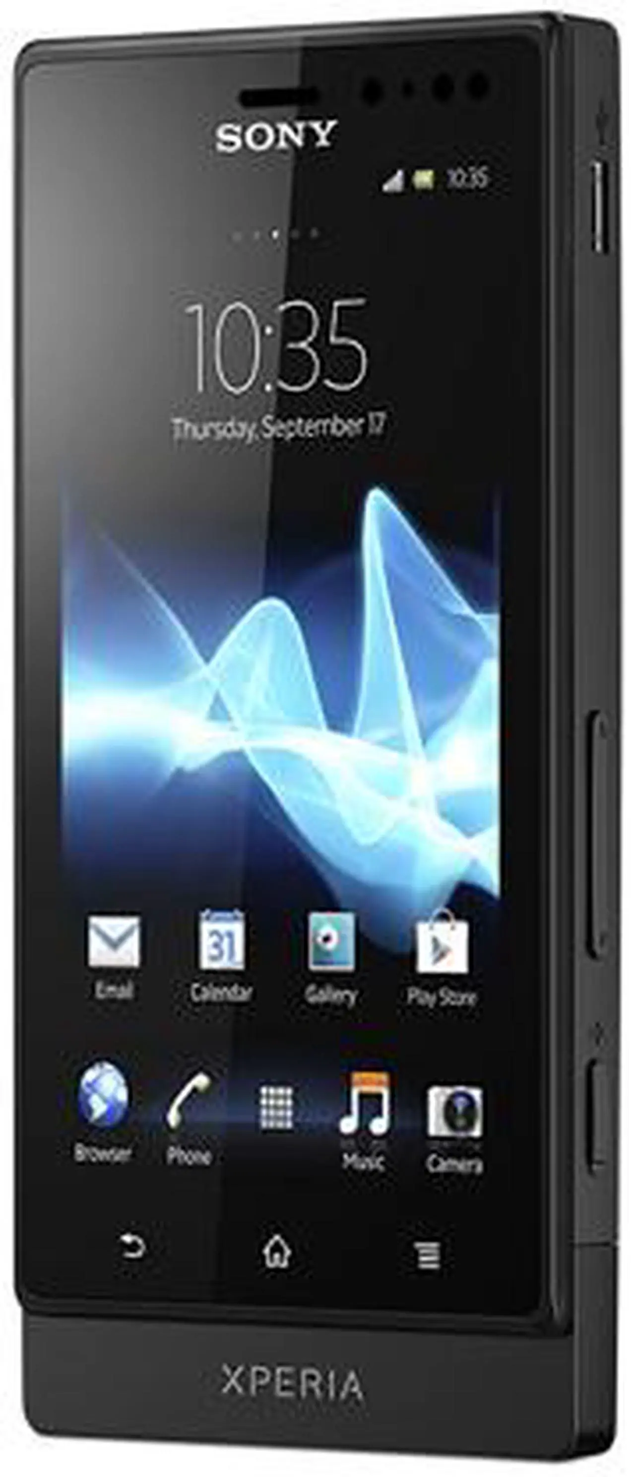 Alt view image 2 of 5 - Sony Xperia Sola Unlocked GSM Android Smart Phone w/ Dual Core / NFC / Micro SIM / 5MP 3.7" Black