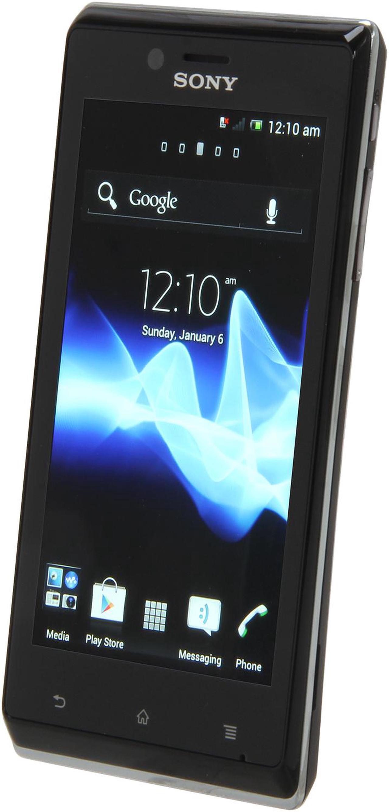 Alt view image 2 of 8 - Sony Xperia J ST26a Android 4.0 Touch Screen 5.0 MP Camera Unlocked GSM Smart Phone 4.0" Black