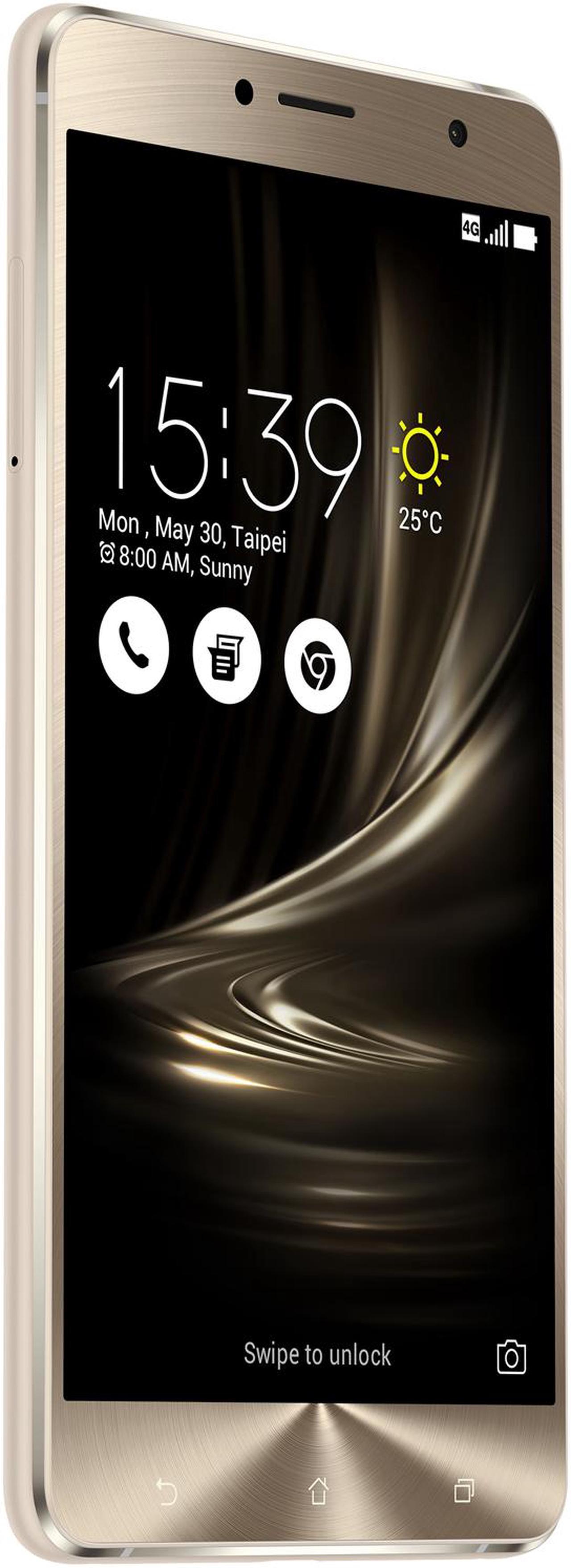 Alt view image 3 of 14 - Asus ZenFone 3 Deluxe 4G LTE Unlocked Cell Phone 5.5" Glacier Silver 4GB RAM