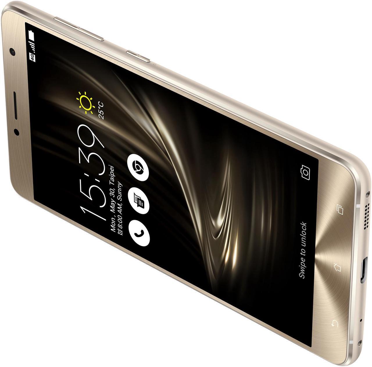 Alt view image 4 of 14 - Asus ZenFone 3 Deluxe 4G LTE Unlocked Cell Phone 5.5" Glacier Silver 4GB RAM