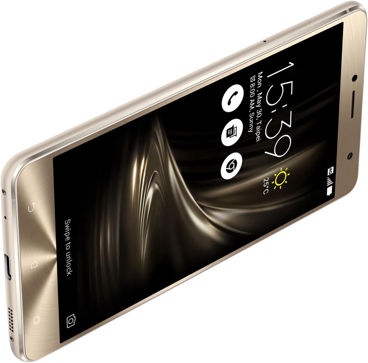 Alt view image 5 of 14 - Asus ZenFone 3 Deluxe 4G LTE Unlocked Cell Phone 5.5" Glacier Silver 4GB RAM