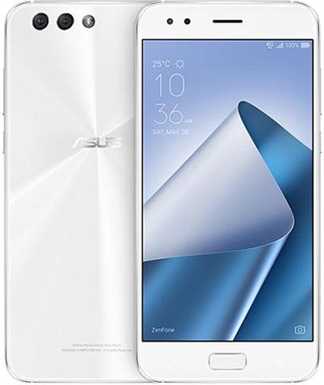 ASUS ZenFone 4, 5.5-inch, FHD IPS, 4GB RAM, 64GB storage Dual SIM, Unlocked Cell Phone, US/Canada Warranty,Moonlight White (ZE554KL-S630-4G64G-WH)