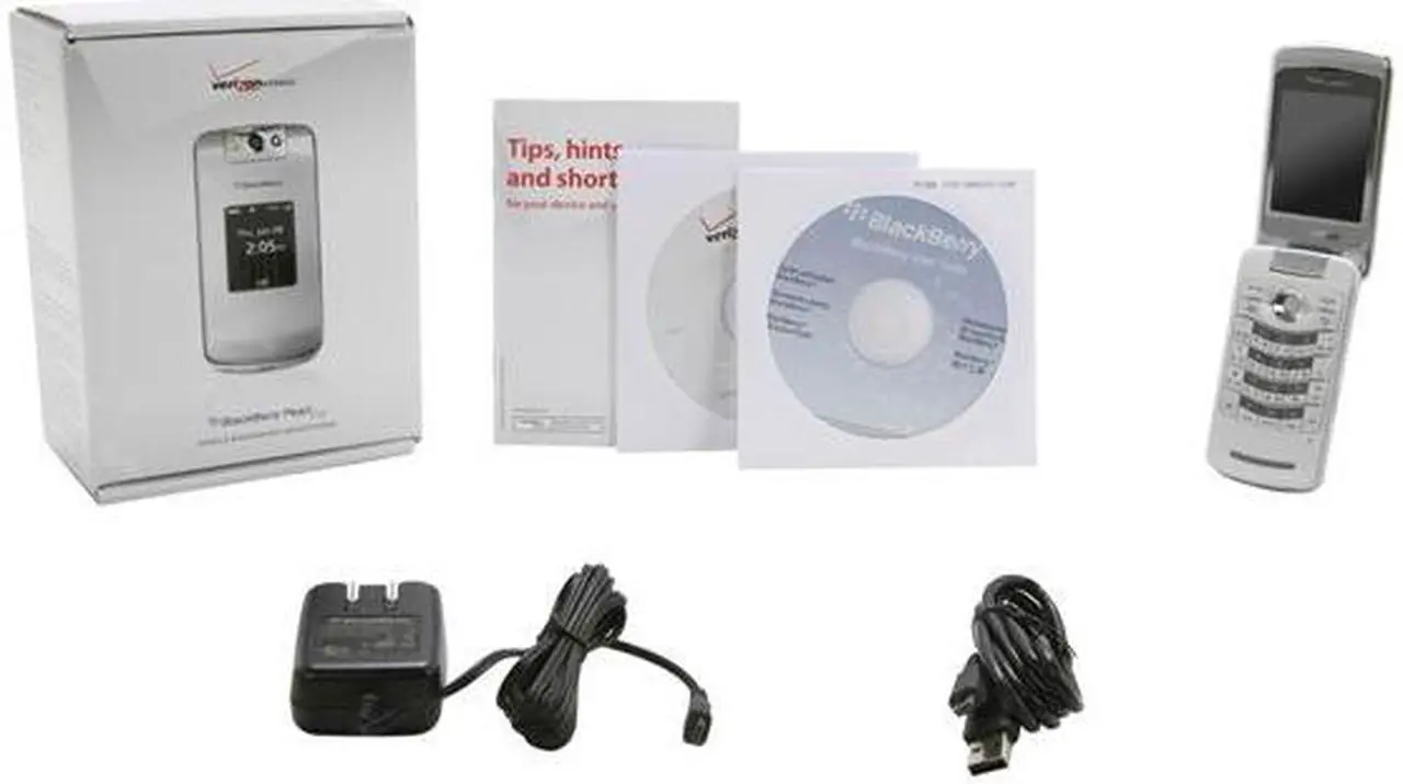 Alt view image 7 of 7 - BlackBerry Pearl Flip Silver 3G Cell Phone For Verizon Only (8230)