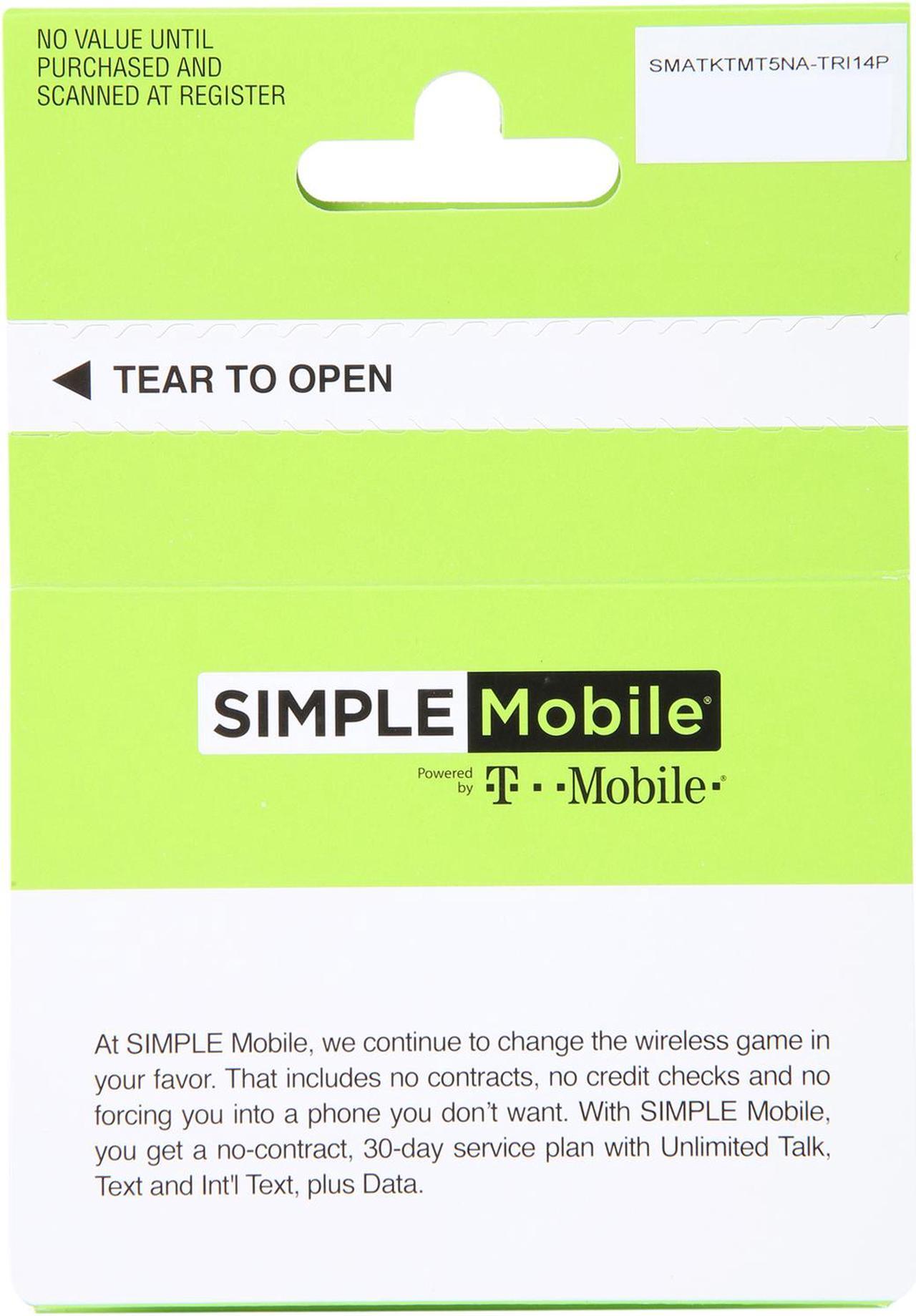 Alt view image 2 of 2 - Simple Mobile SIMPLE Mobile BYOP SIM Kit, SIM Card Sizes Include Standard, Nano, and Micro
