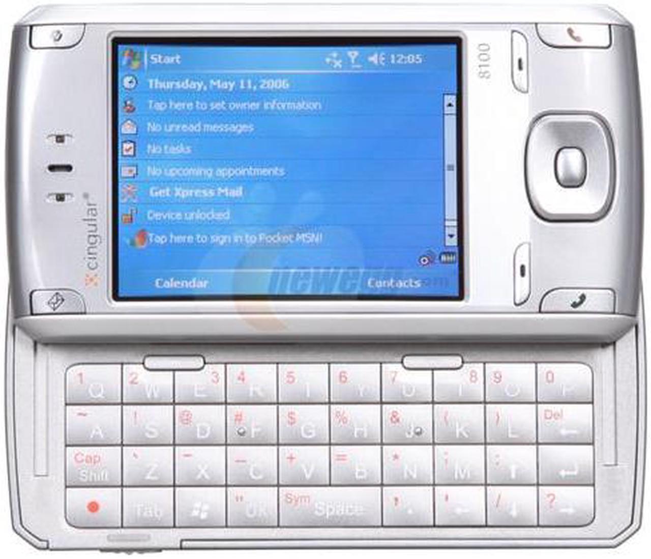 Alt view image 2 of 9 - HTC 8100 Silver Unlocked GSM Slider Phone with Full QWERTY Keyboard
