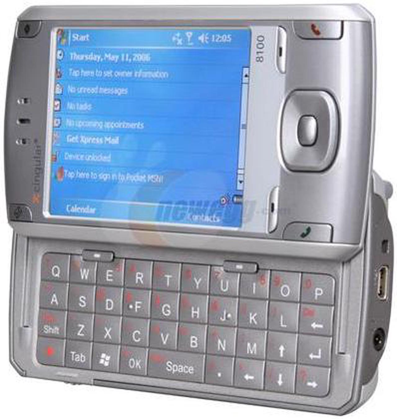 Alt view image 3 of 9 - HTC 8100 Silver Unlocked GSM Slider Phone with Full QWERTY Keyboard