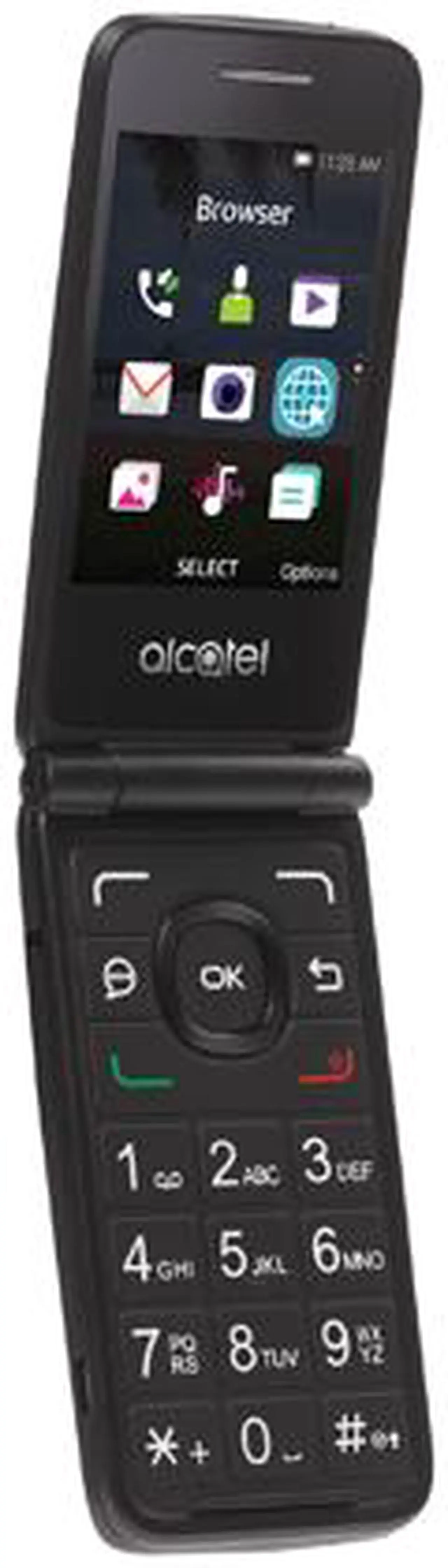 Alt view image 2 of 7 - Alcatel A405 Net10 Prepaid Cell Phone
