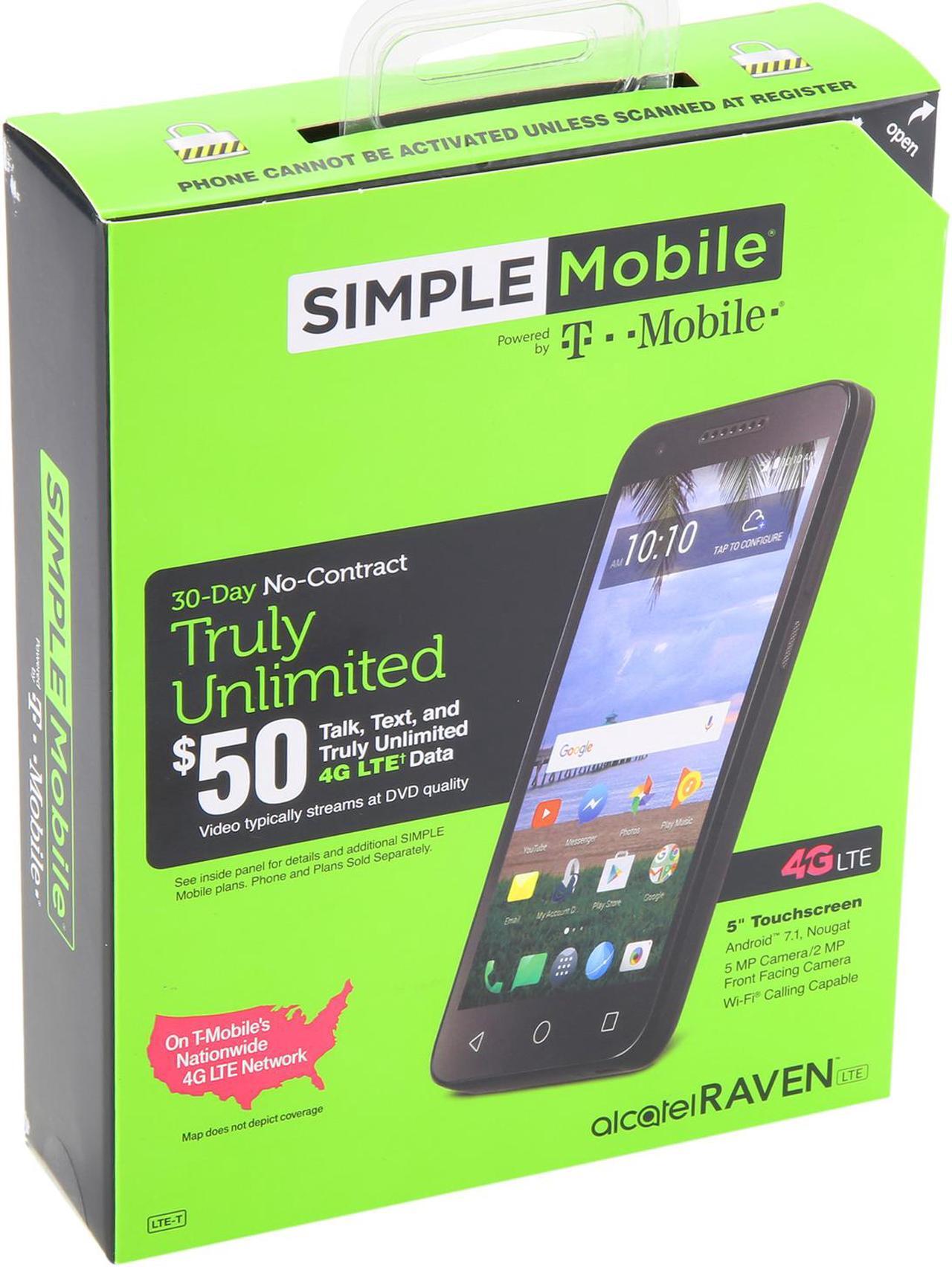 Alt view image 7 of 7 - Alcatel Raven A574 Simple Mobile Prepaid Cell Phone