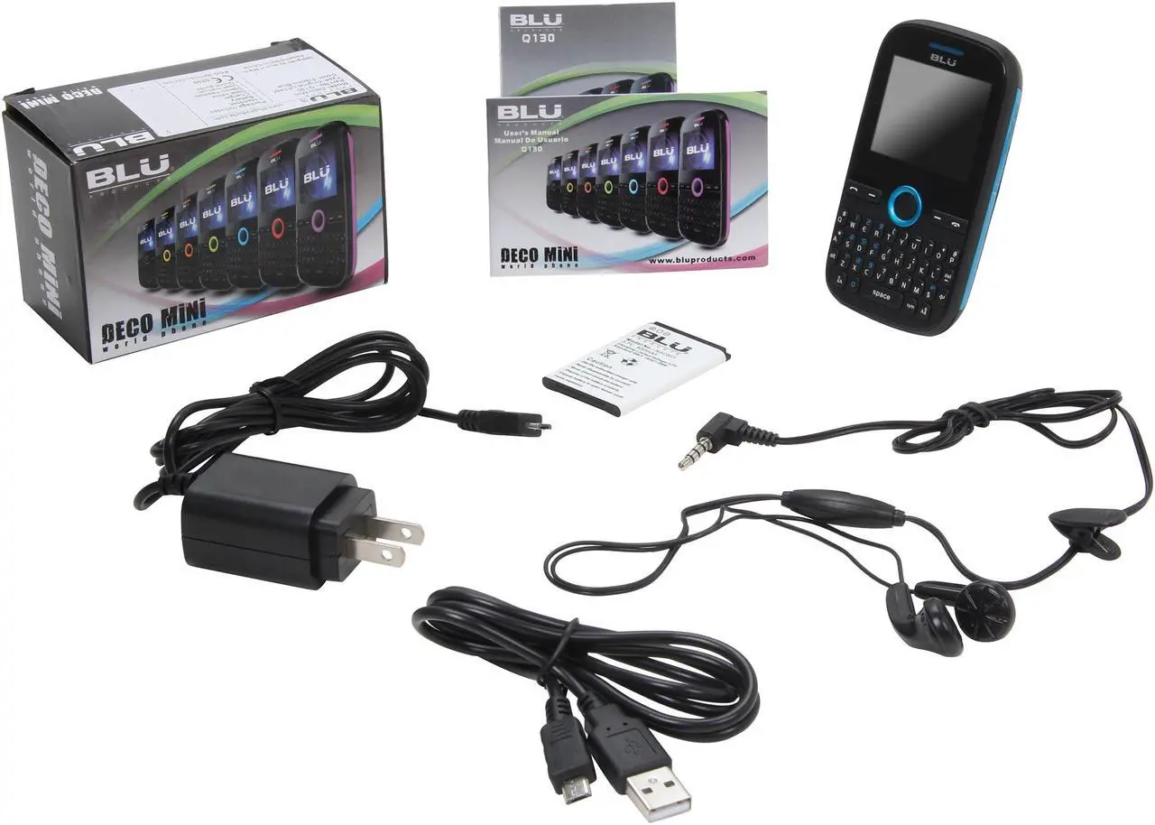 Alt view image 8 of 8 - Blu Deco Mini Unlocked Dual SIM Cell Phone 2.0" Blue