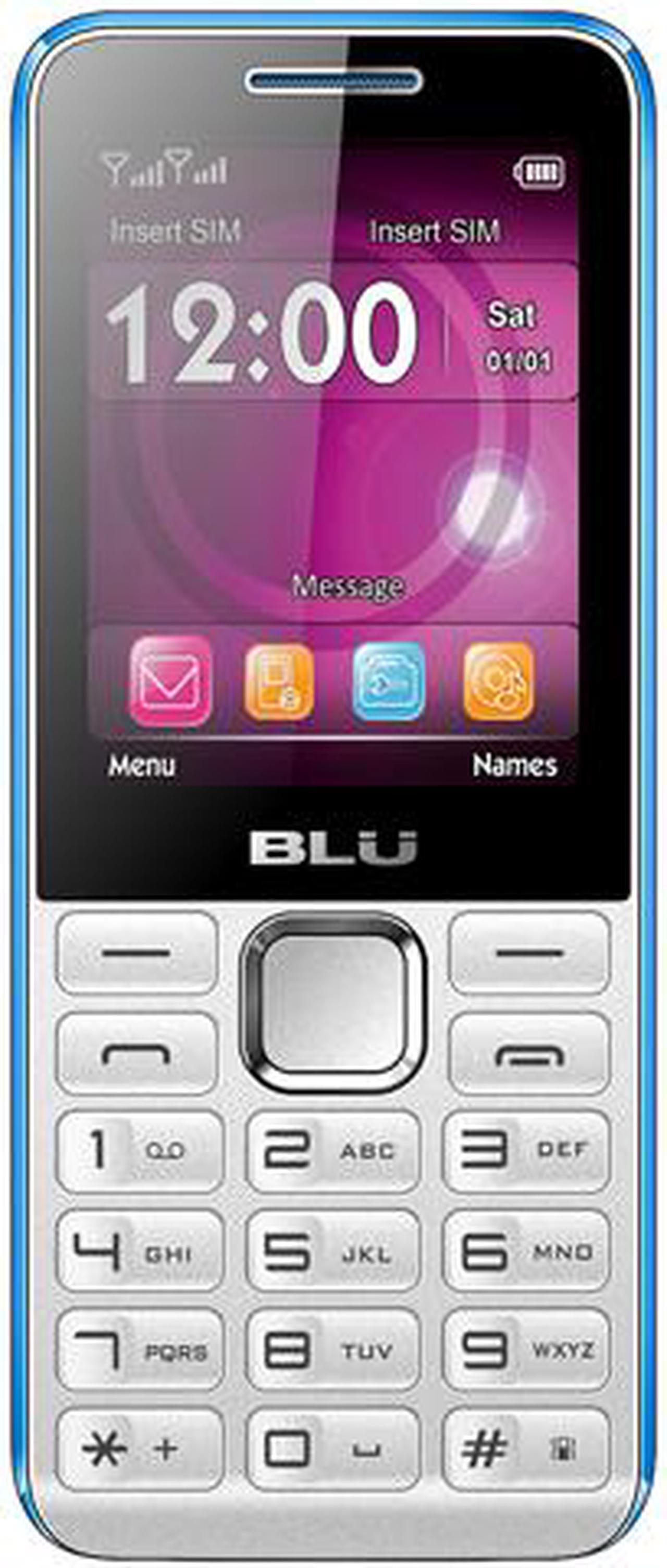 Main image of Blu Tank II T192 Unlocked GSM Dual-SIM Cell Phone 2.4" White/Blue