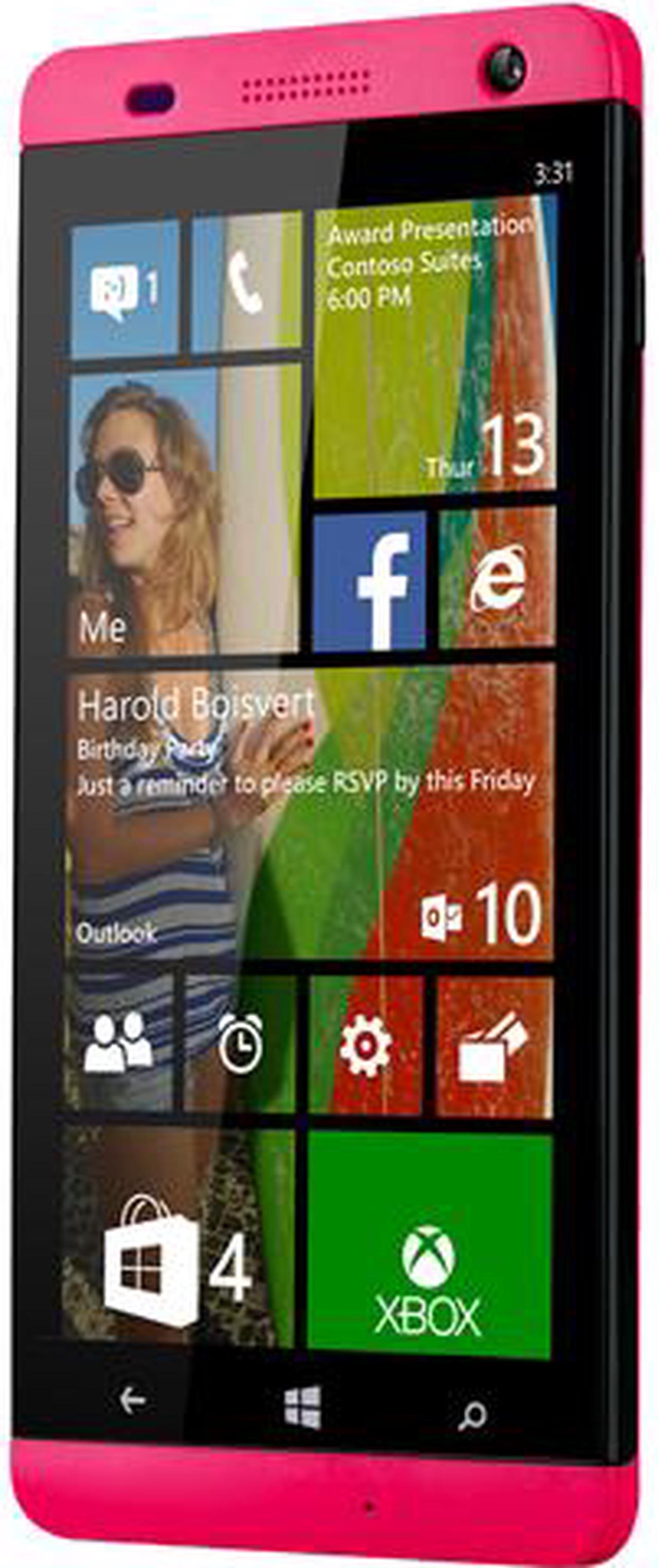Main image of Blu Windows HD W510u 3G Unlocked GSM Windows 8.1 Cell Phone 5" Pink 1GB RAM