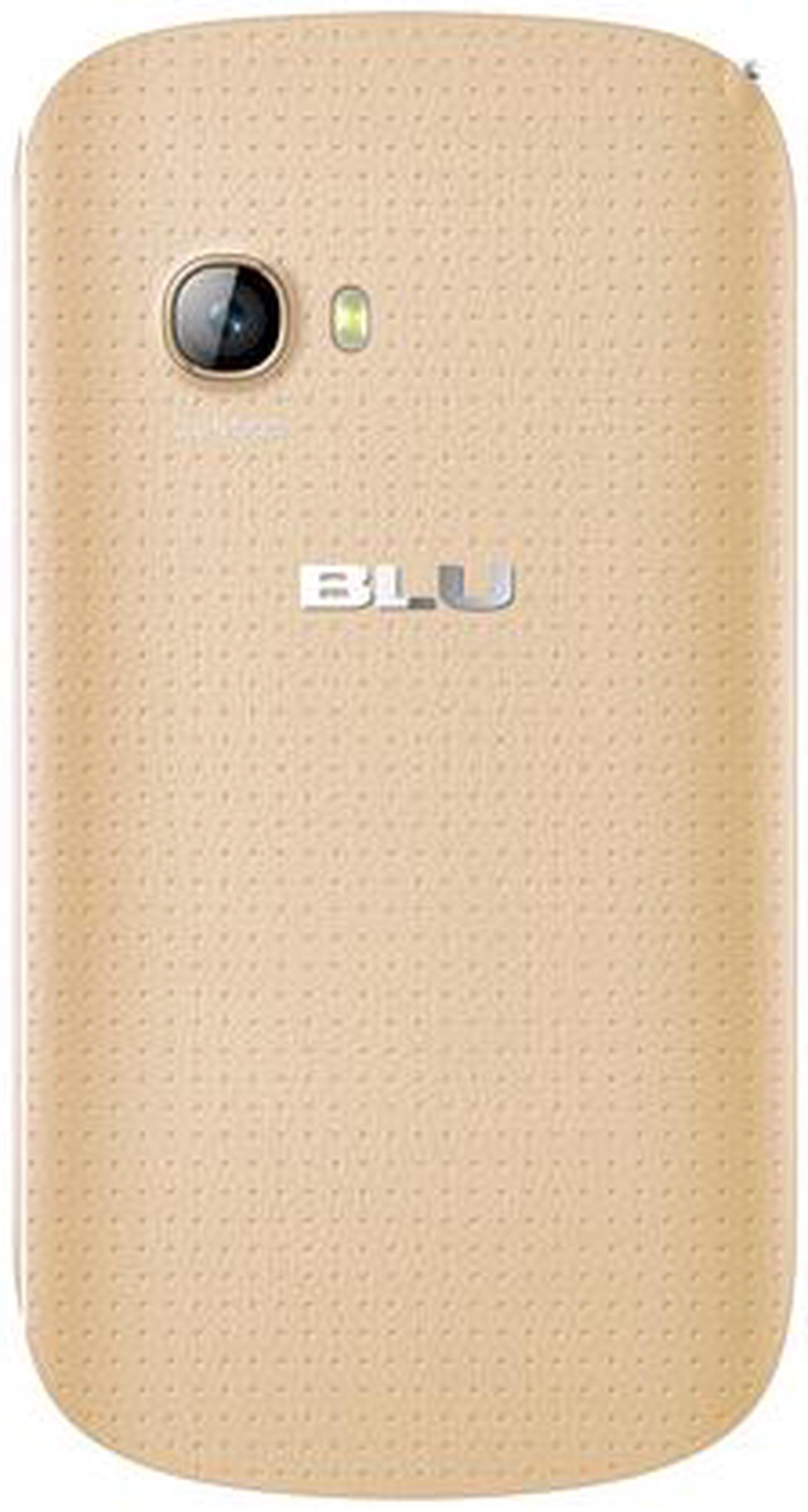 Alt view image 4 of 6 - Blu Dash JR TV D141T 2G Unlocked GSM Dual-SIM Android Cell Phone 3.5" Gold 256 MB RAM