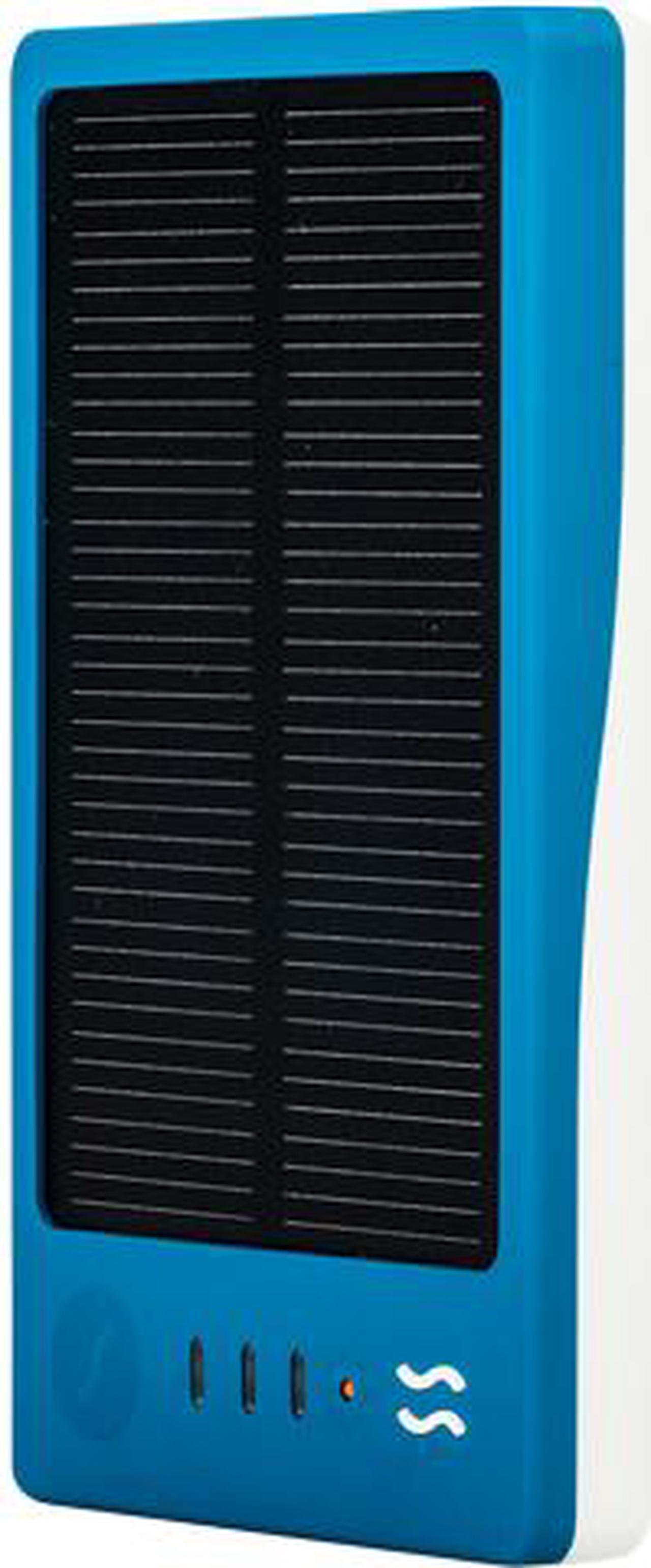 Main image of Solpro SPGMN-WHT/BLE Gemini White / Blue Portable Solar Power Bank with Micro USB Cable