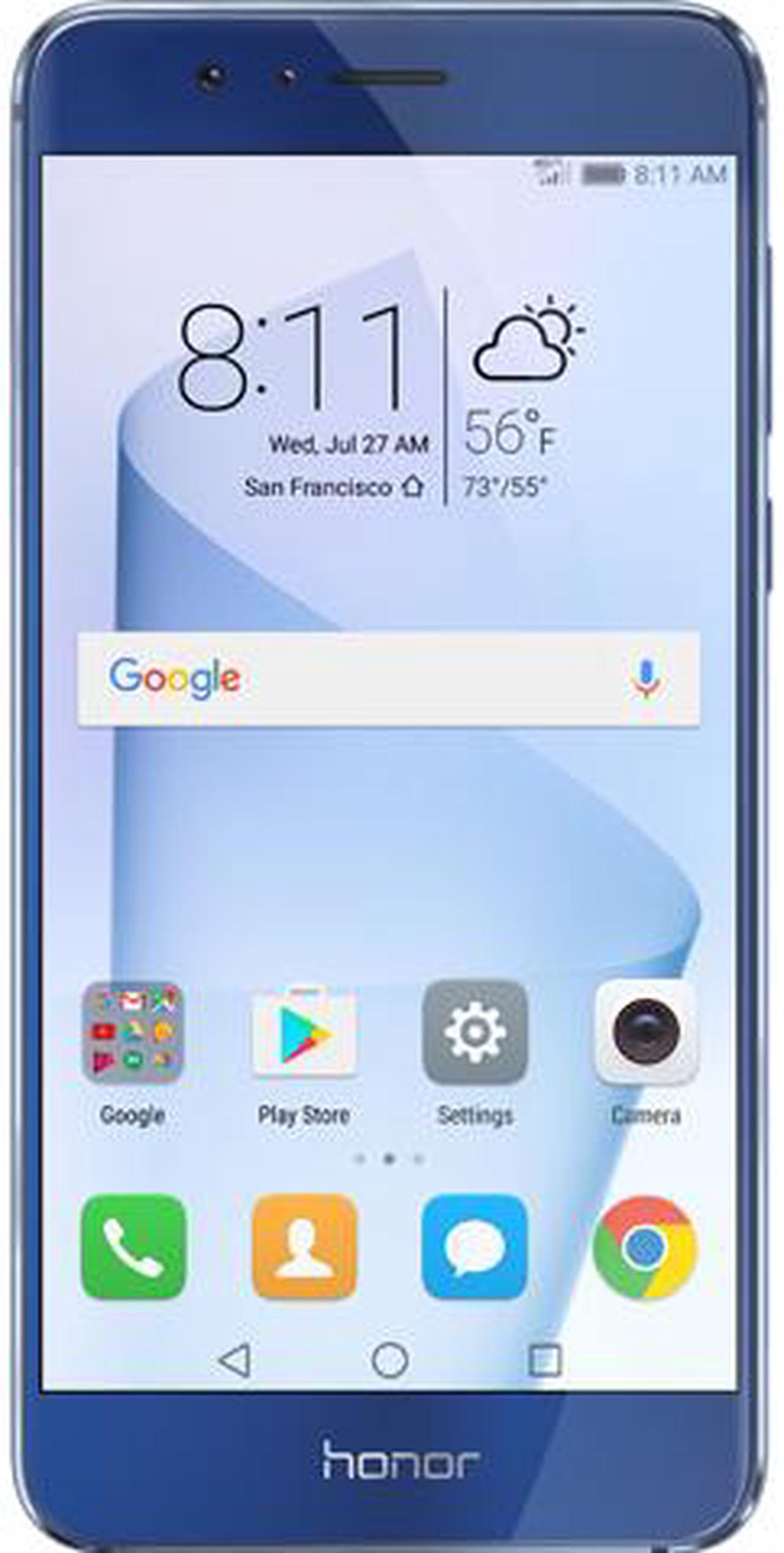 Huawei - Honor 8 Dual Camera Unlocked Smartphone 64GB Sapphire Blue - US Warranty