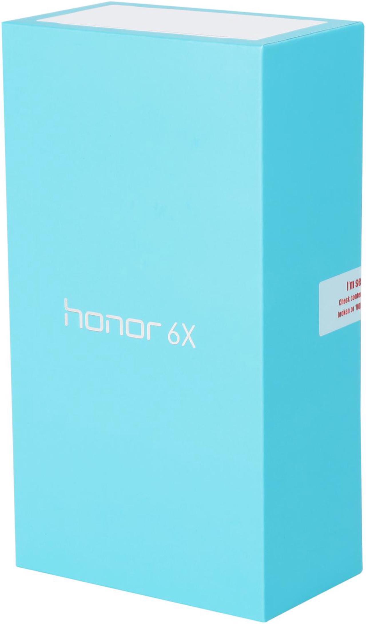 Alt view image 6 of 6 - Huawei - Honor 6X,5.5-Inch, LTPS, 3GB RAM, 32GB Storage, Dual Camera, Unlocked Smartphone, US Warranty, Gray (51091BRM)