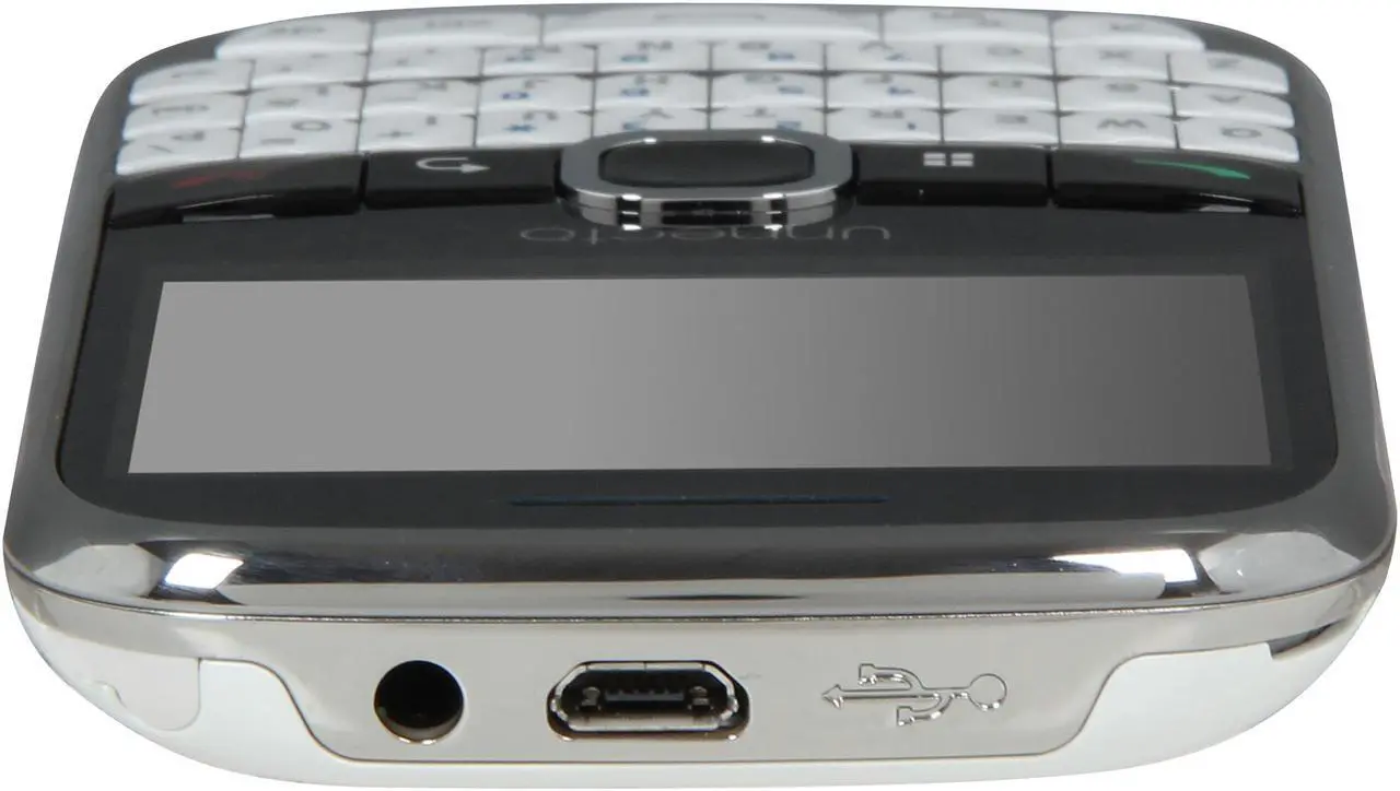 Alt view image 6 of 8 - Unnecto Pro U-600-2NA Wi-Fi Touch Screen Qwerty Keyboard Camera Unlocked GSM Cell Phone 2.4" White