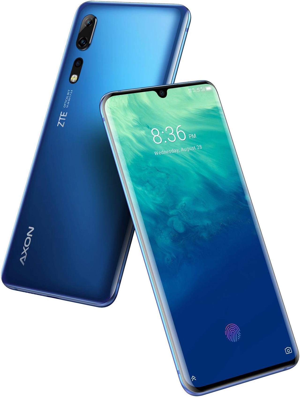 Alt view image 13 of 13 - ZTE Axon 10 Pro Flagship Unlocked Phone with 8G+256G Memory, Qualcomm Snapdragon 855 Chipset, Beautifully Designed Quad-Curved 6.47" AMOLED Display / Wireless Charging