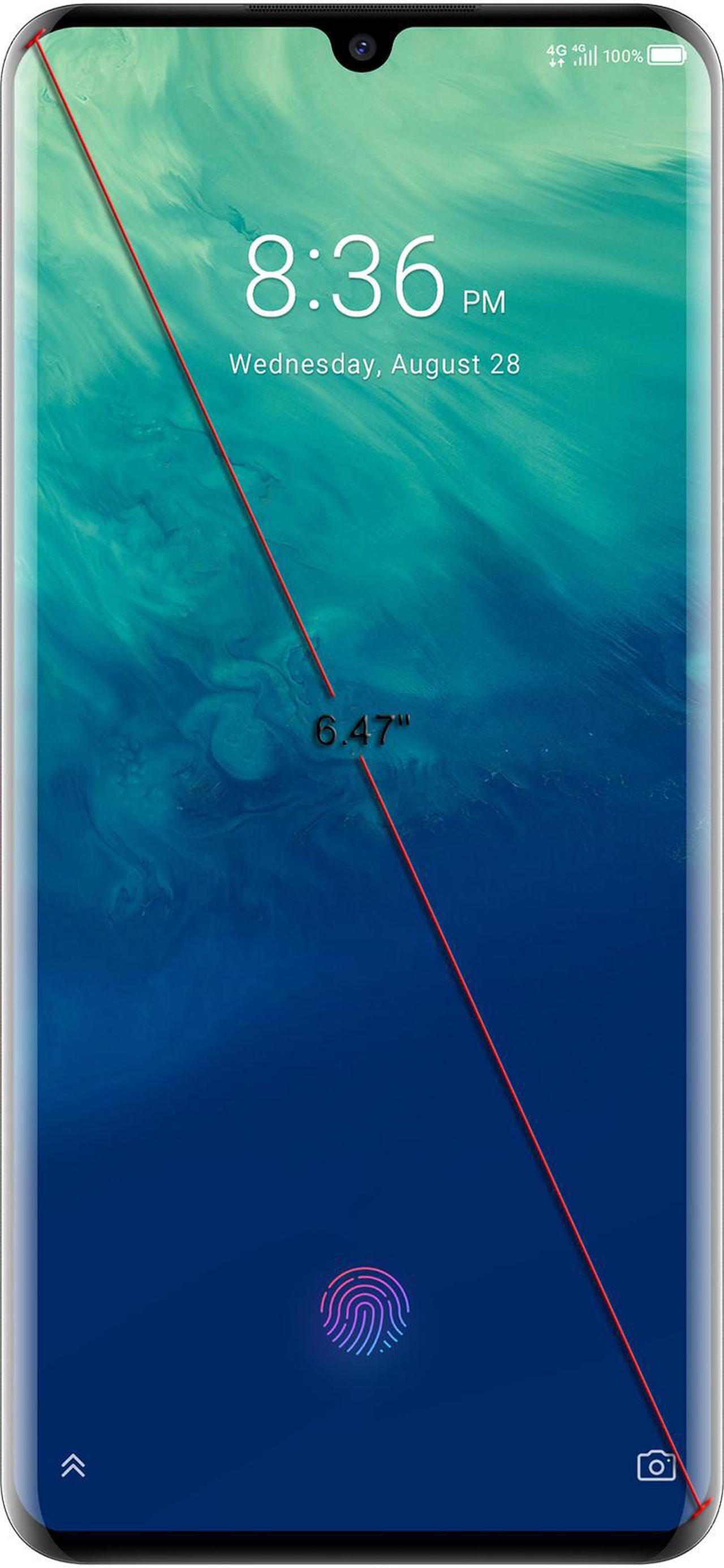 Alt view image 2 of 13 - ZTE Axon 10 Pro Flagship Unlocked Phone with 8G+256G Memory, Qualcomm Snapdragon 855 Chipset, Beautifully Designed Quad-Curved 6.47" AMOLED Display / Wireless Charging