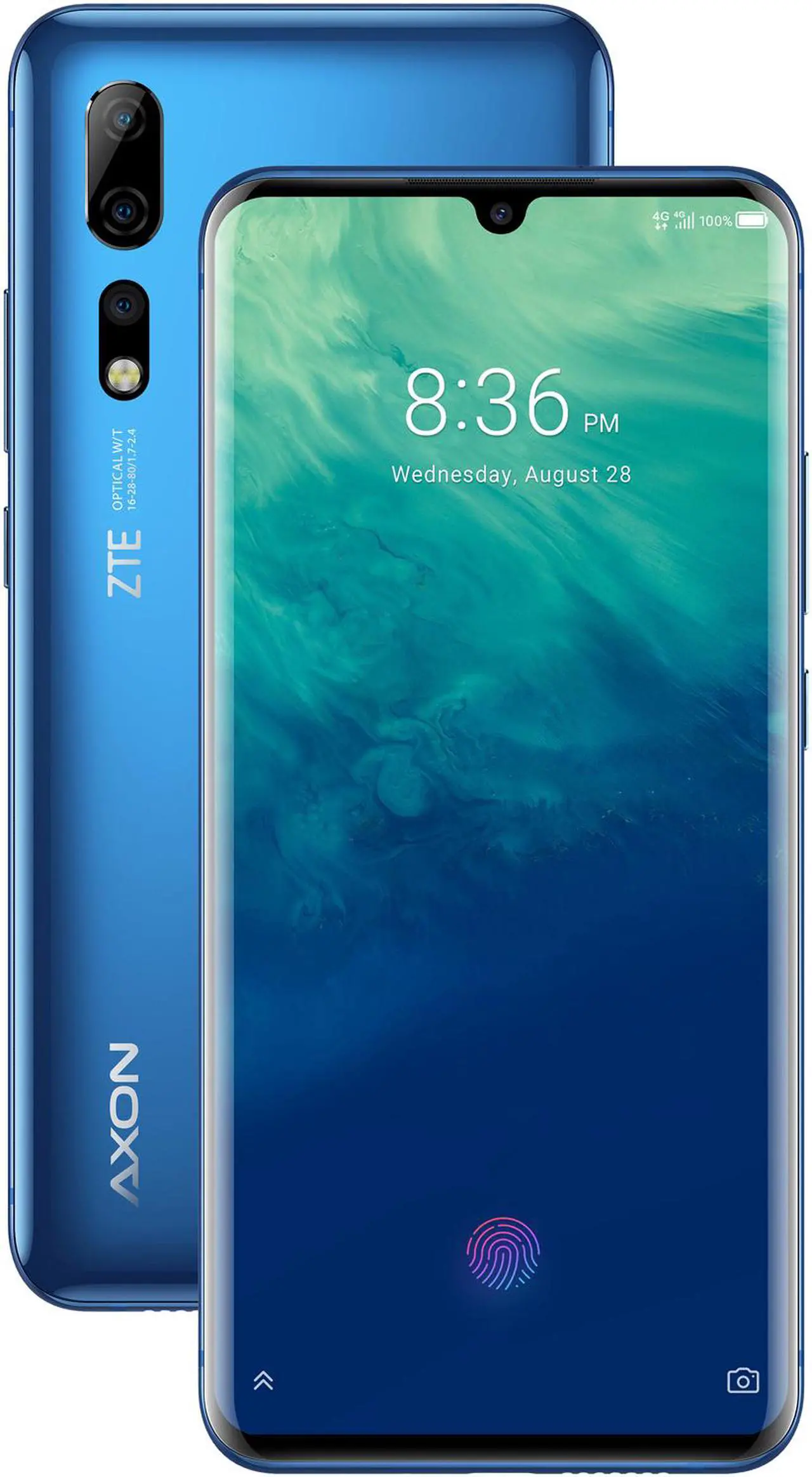 Alt view image 11 of 13 - ZTE Axon 10 Pro Flagship Unlocked Phone with 12G+256G Memory, Qualcomm Snapdragon 855 Chipset, Beautifully Designed Quad-Curved 6.47" AMOLED Display / Wireless Charging