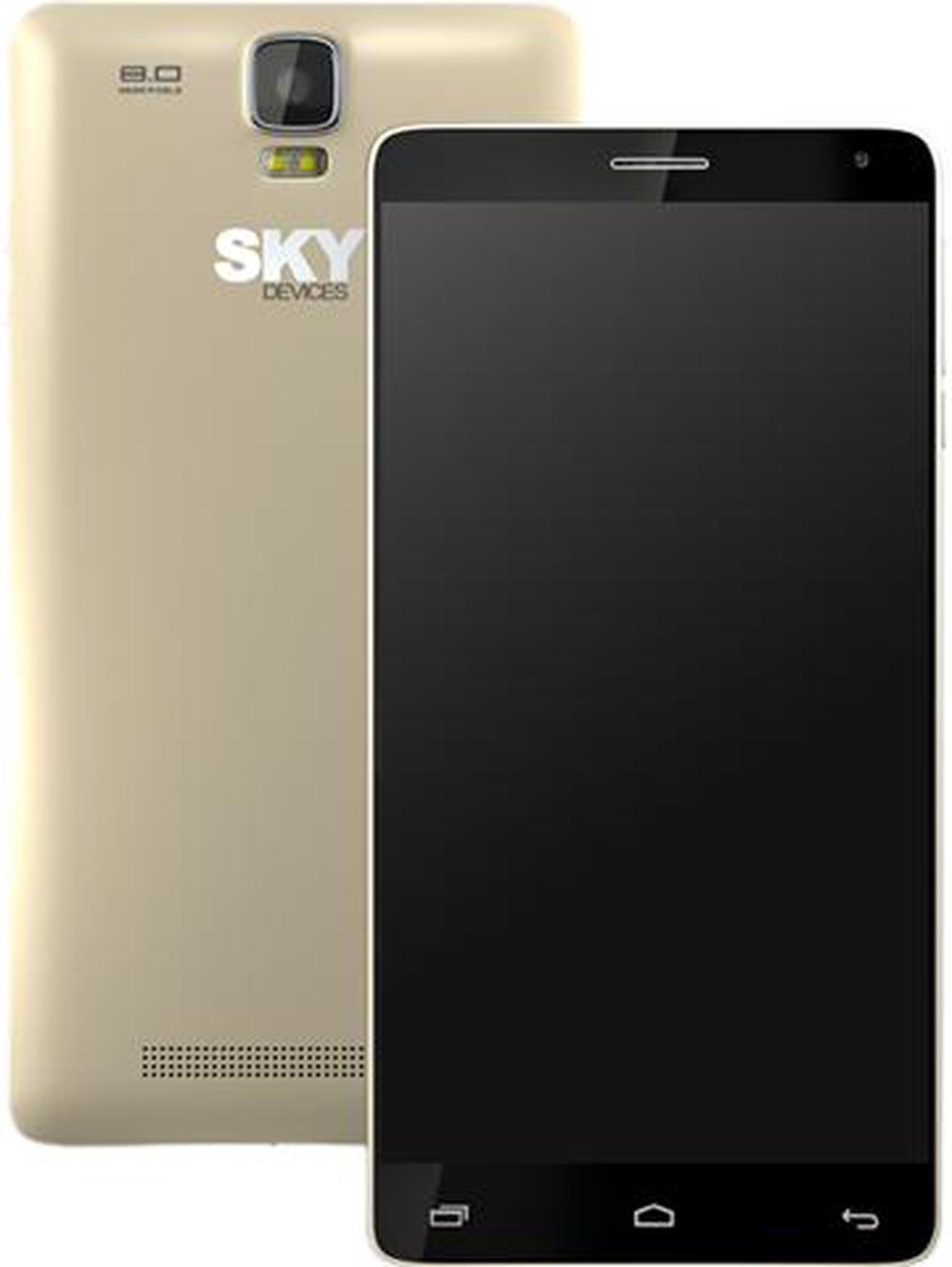 Sky Devices SKY 5.5W 3G Unlocked Cell Phone 5.5" Gold 4GB 512MB RAM