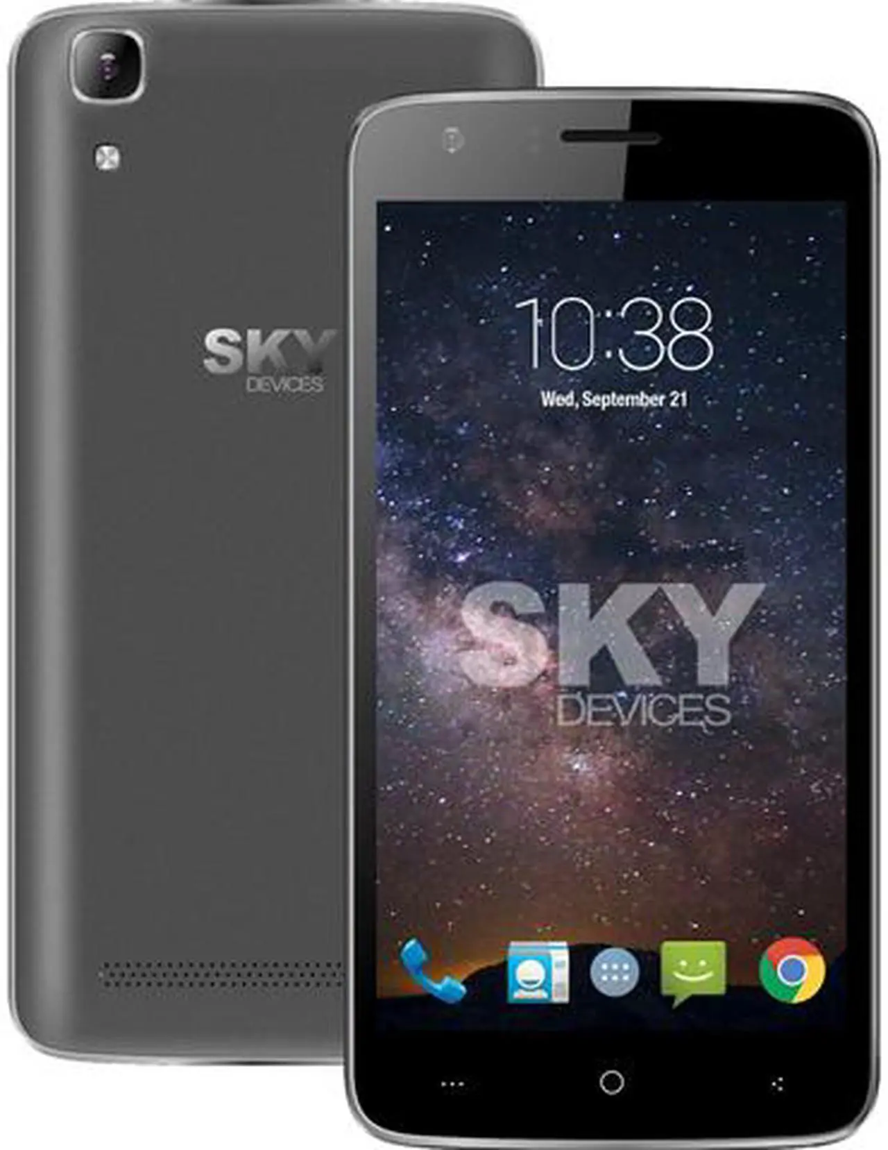 Main image of Sky Devices Fuego 5.0D 3G Unlocked Cell Phone 5" Gray 512MB RAM