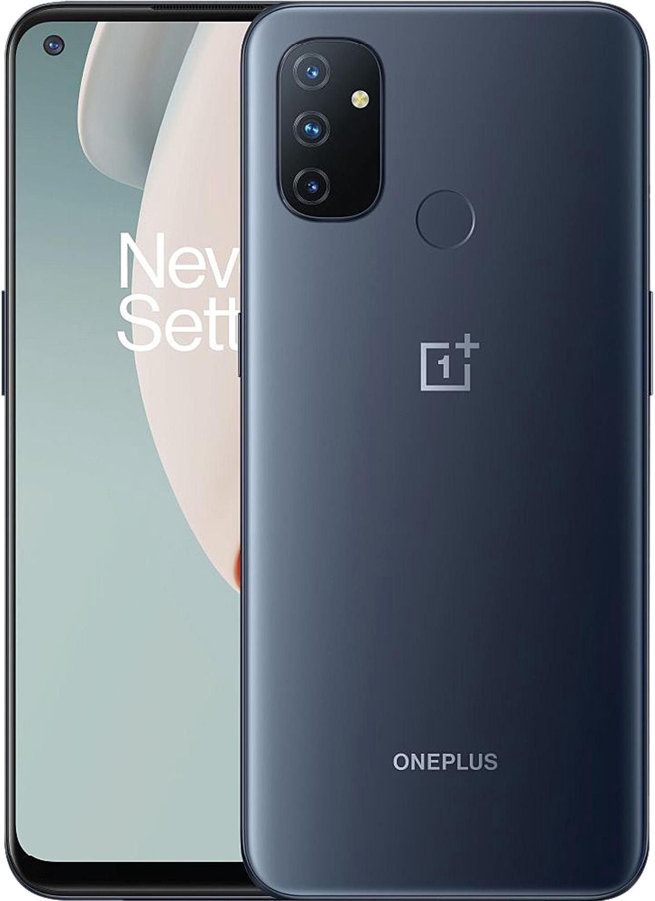 Main image of ONEPLUS Nord N100 BE2013 4G LTE Unlocked Cell Phone 6.52" Midnight Frost 64GB 4GB RAM, GSM Dual Sim