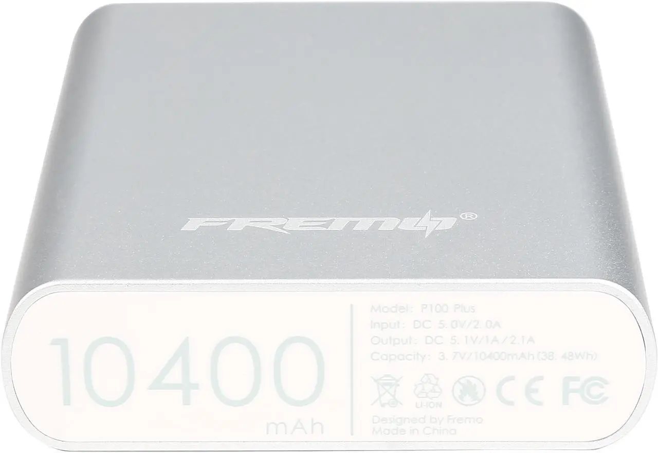 Alt view image 7 of 7 - FREMO P100 Plus 10400 mAh Power Bank External Battery Charger for PS Vita, Smartphones and Tablets