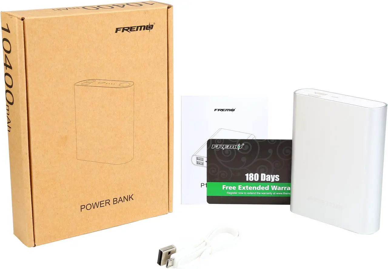 Alt view image 8 of 7 - FREMO P100 Plus 10400 mAh Power Bank External Battery Charger for PS Vita, Smartphones and Tablets