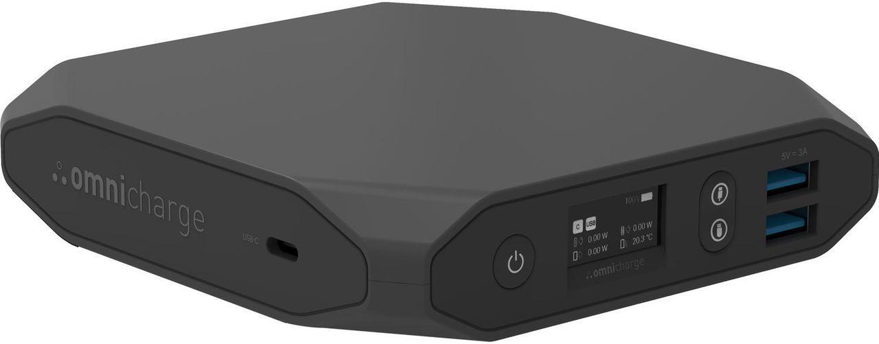 Alt view image 2 of 8 - Omnicharge Omni20+ USB-C power bank - 2 x USB, 2 x USB-C - 100 Watt, 20100 mAh Black, Portable Battery Charger and Hub