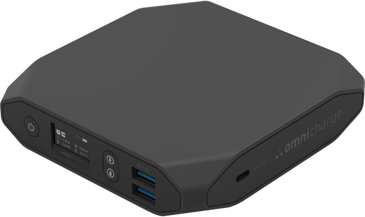 Alt view image 3 of 8 - Omnicharge Omni20+ USB-C power bank - 2 x USB, 2 x USB-C - 100 Watt, 20100 mAh Black, Portable Battery Charger and Hub
