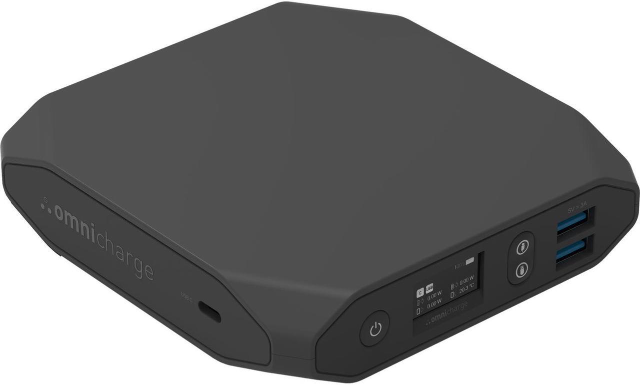 Alt view image 4 of 8 - Omnicharge Omni20+ USB-C power bank - 2 x USB, 2 x USB-C - 100 Watt, 20100 mAh Black, Portable Battery Charger and Hub