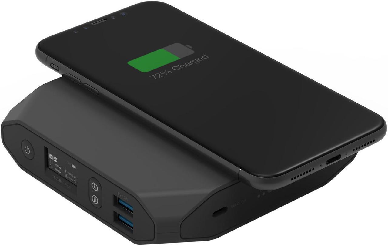 Alt view image 5 of 8 - Omnicharge Omni20+ USB-C power bank - 2 x USB, 2 x USB-C - 100 Watt, 20100 mAh Black, Portable Battery Charger and Hub