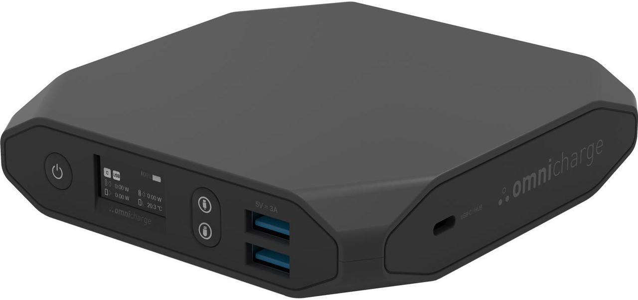Main image of Omnicharge Omni20+ USB-C power bank - 2 x USB, 2 x USB-C - 100 Watt, 20100 mAh Black, Portable Battery Charger and Hub