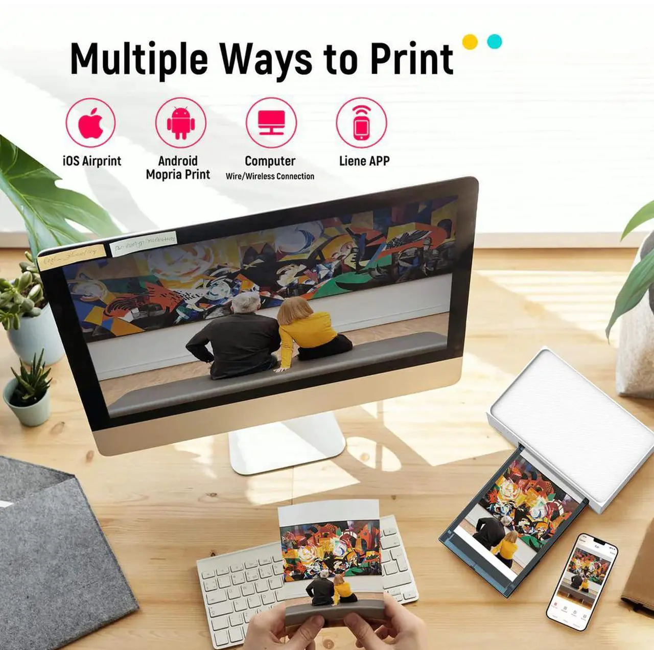 Open Box: Liene 4x6" Instant Photo Printer Amber M100 w/ 20 sheets and 1 cartridge - Newegg.com - Image 15
