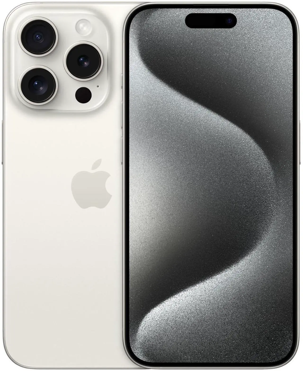 Alt view image 2 of 3 - Apple iPhone 15 PRO MAX 1TB, Refurbished Unlocked Cell Phone, White Titanium - Very Good Condition (Grade B)
