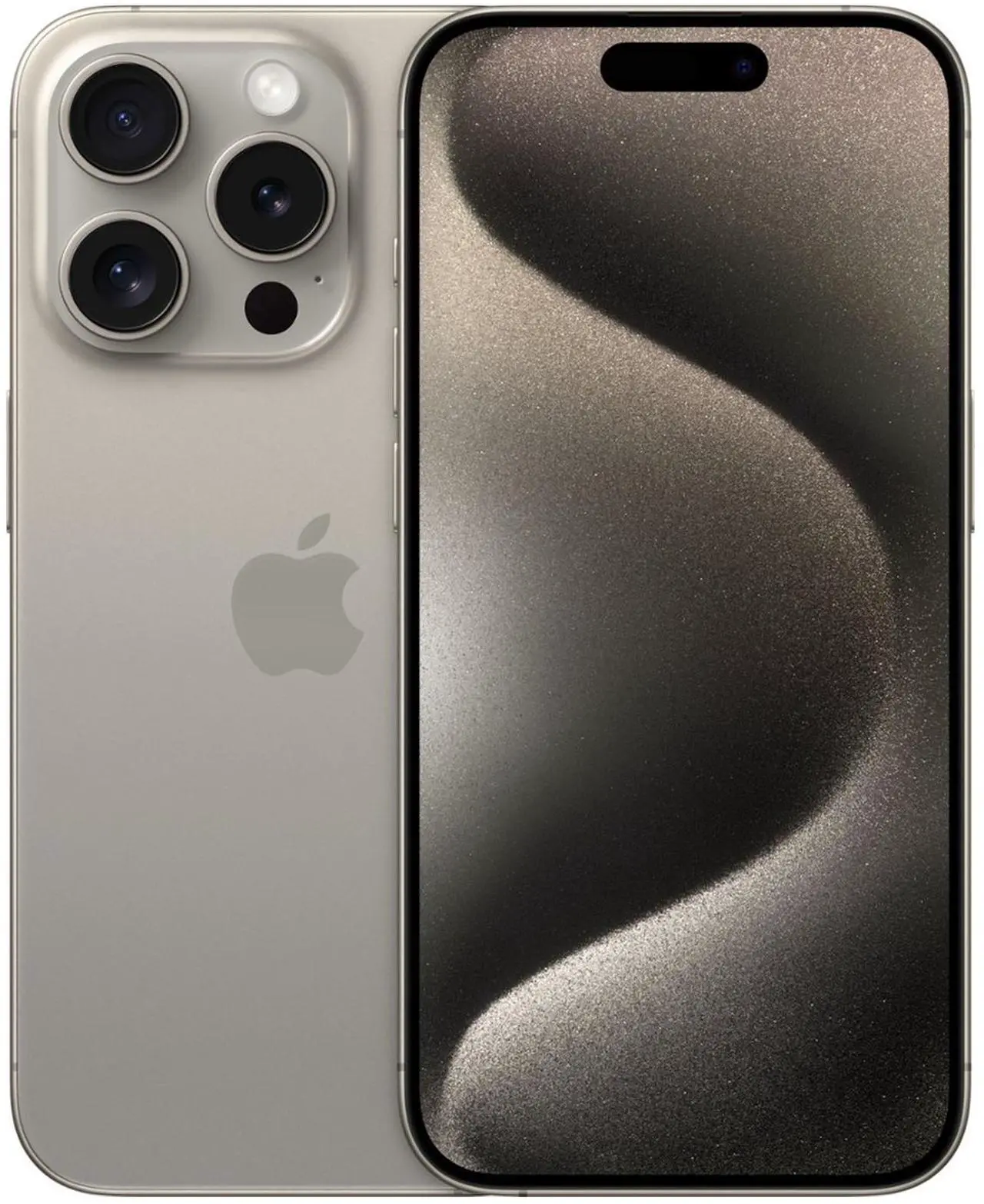 Main image of Apple iPhone 15 Pro Max 256GB, Refurbished Unlocked Cell Phone, Natural Titanium - Very Good Condition (Grade B)