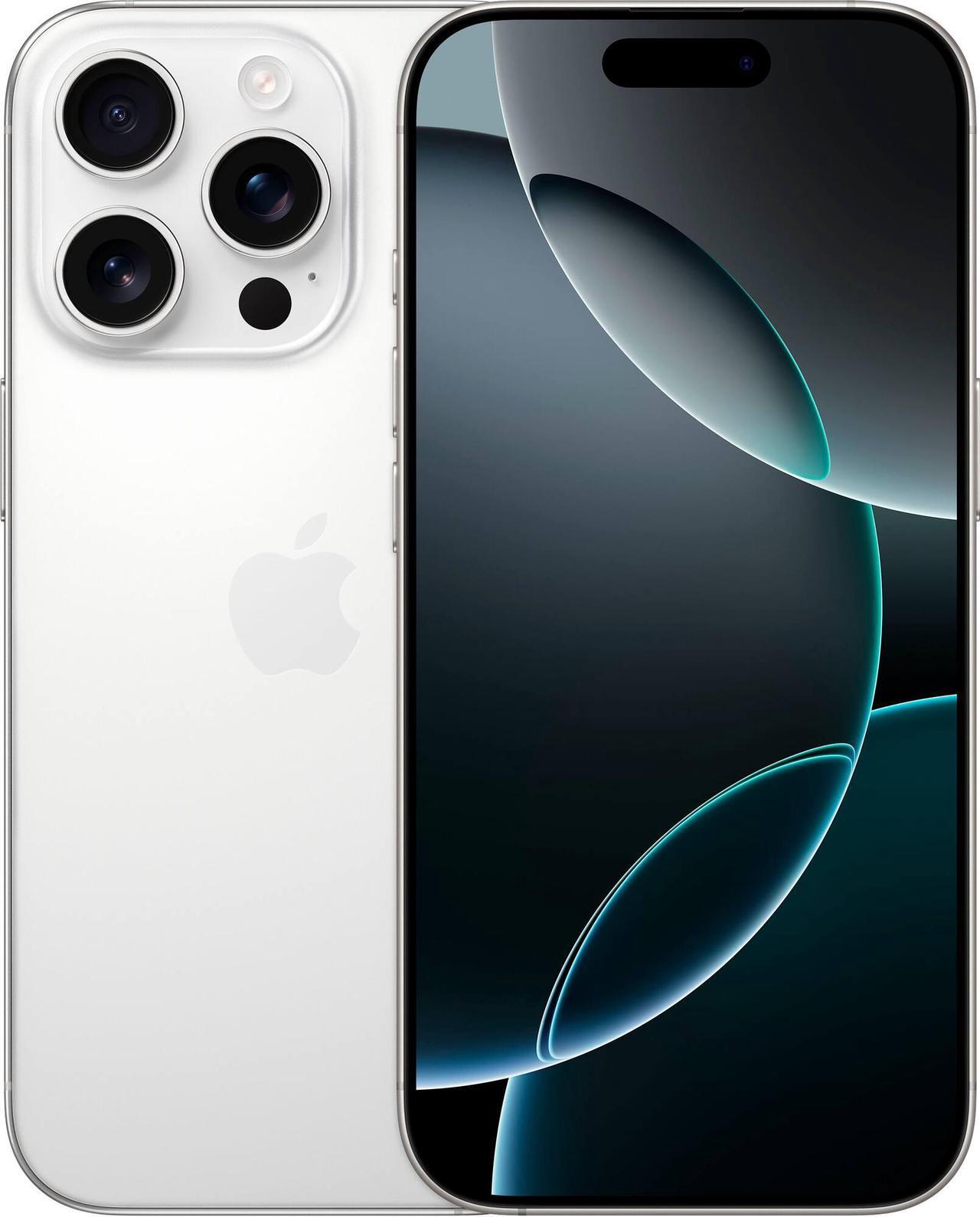 Main image of Apple iPhone 16 PRO MAX 1TB, Refurbished Unlocked Cell Phone, White Titanium - Very Good Condition (Grade B)