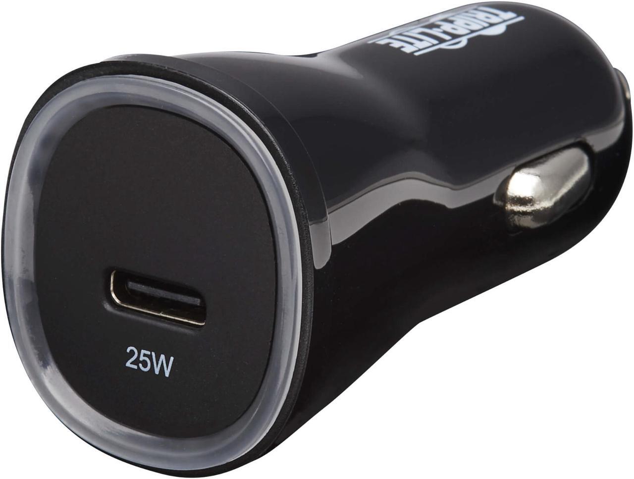 Alt view image 3 of 7 - Tripp Lite USB Car Charger - 25W PD Charging - USB-C - Black  U280-C01-25-1B