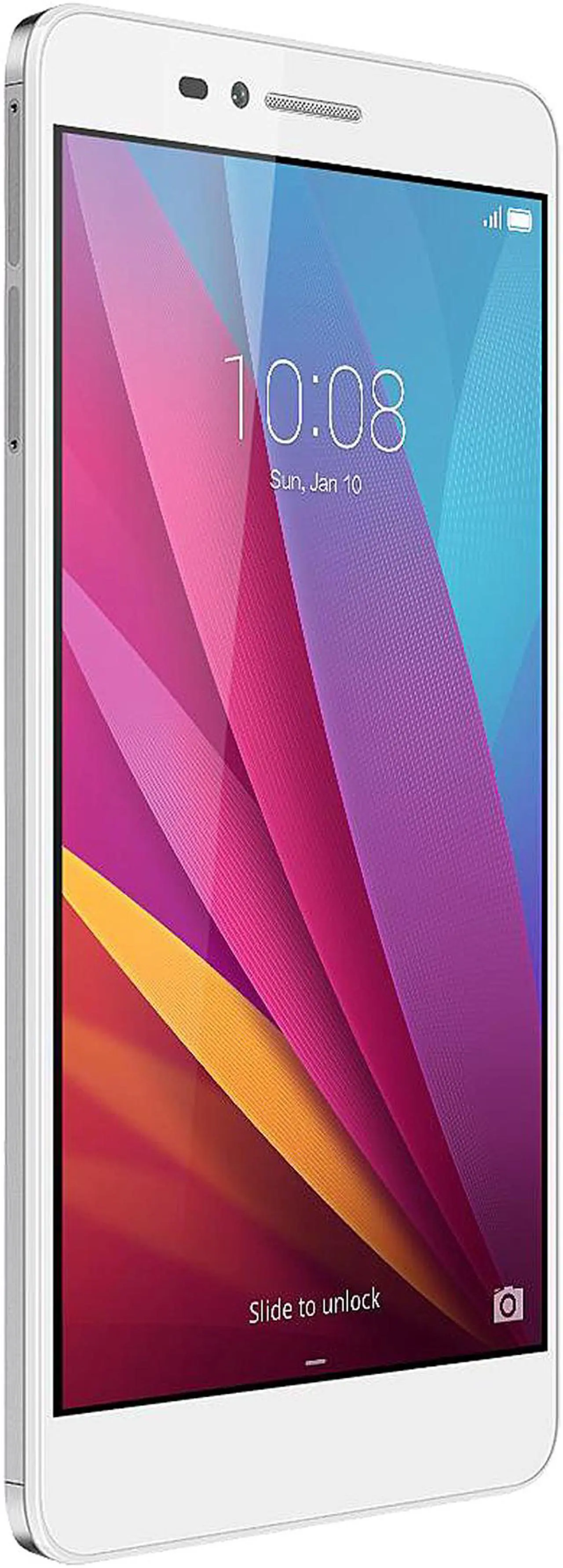 Alt view image 2 of 10 - Honor 5X - Metal Body, Fingerprint Sensor, 5.5 Inch, 1080p FHD Display, 4G LTE Unlocked GSM Smartphone - USA Warranty - 16GB Silver