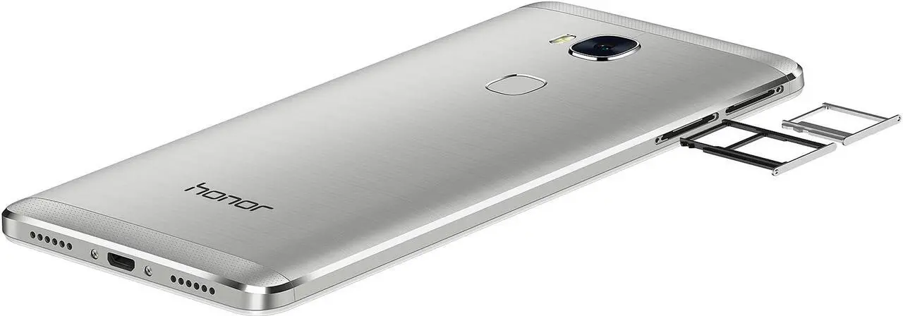 Alt view image 9 of 10 - Honor 5X - Metal Body, Fingerprint Sensor, 5.5 Inch, 1080p FHD Display, 4G LTE Unlocked GSM Smartphone - USA Warranty - 16GB Silver
