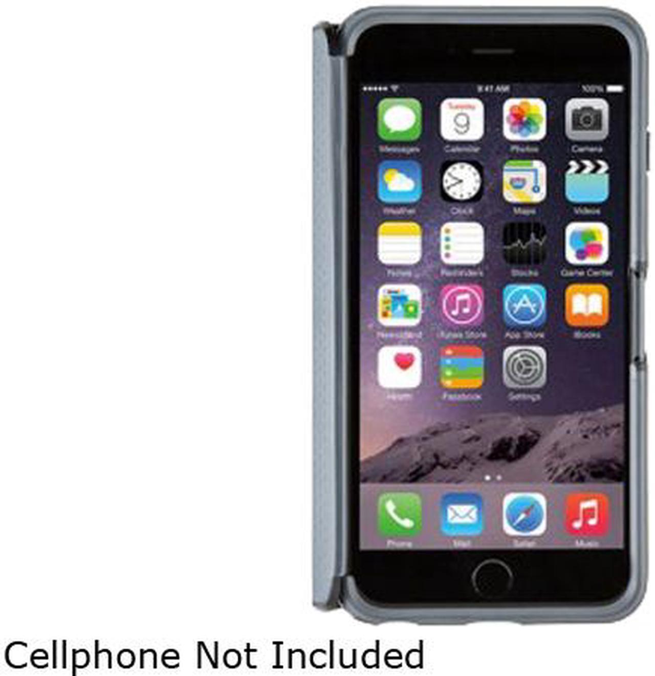 Alt view image 3 of 5 - Speck Products CandyShell Wrap Black/Slate Grey Case for iPhone 6 Plus / 6s Plus 74023-B565