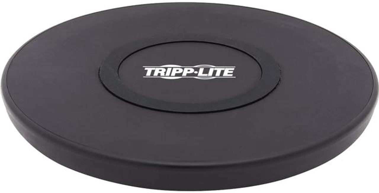 Tripp Lite U280-Q01FL-BK Black Wireless Phone Charger - 10W, Qi Certified, Apple and Samsung Compatible